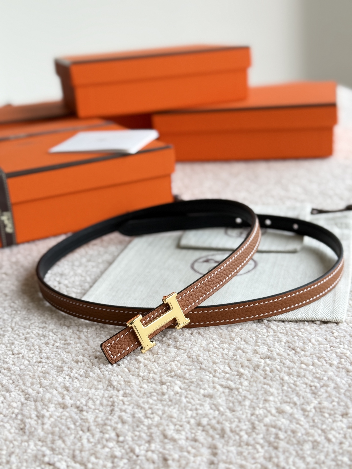 Hermès Female Basic Belt 13mm-s-m