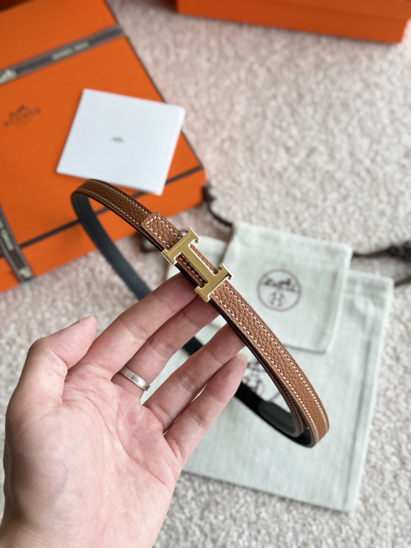 Hermès Female Basic Belt 13mm-s-m