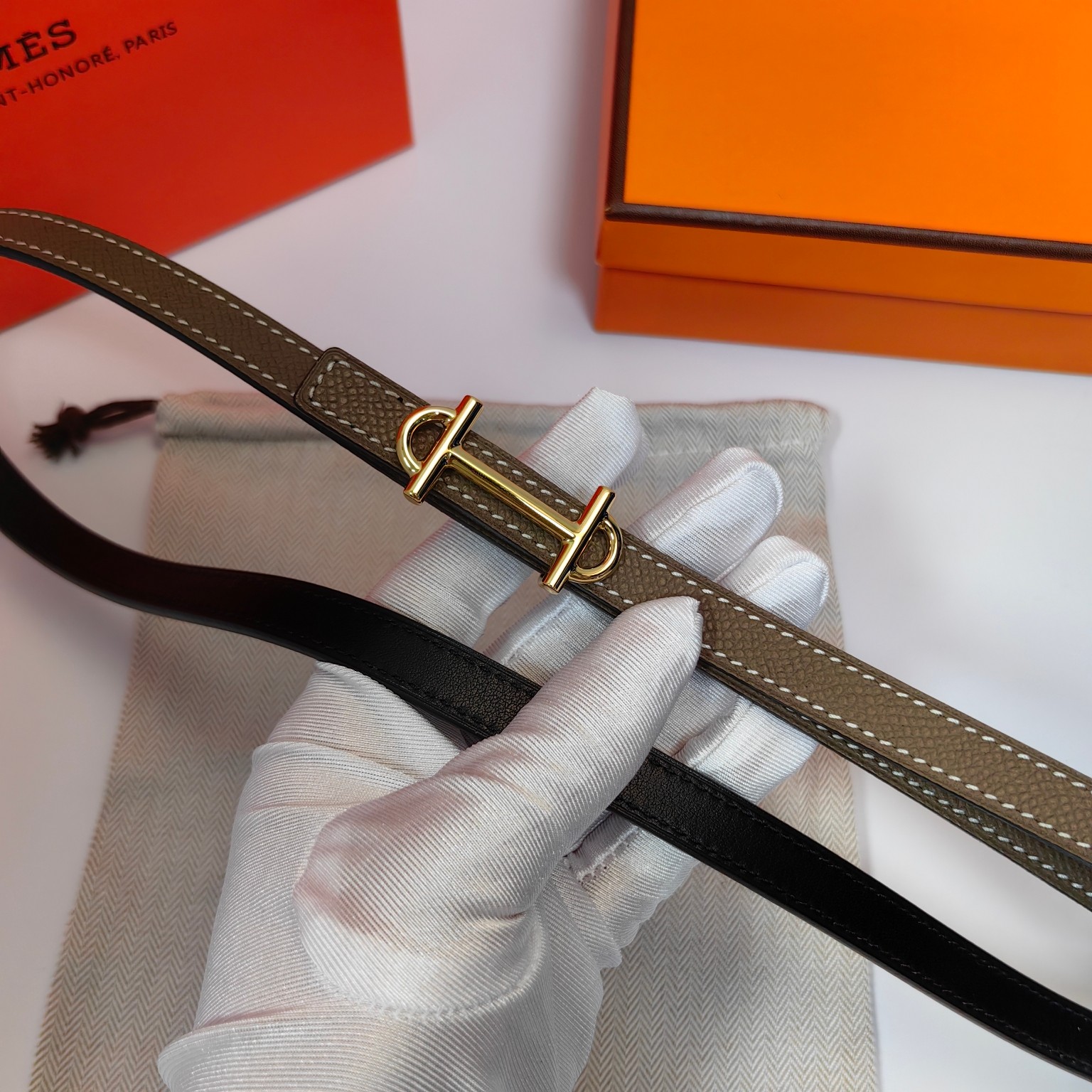 Hermès Female Basic Belt Cow Leather M