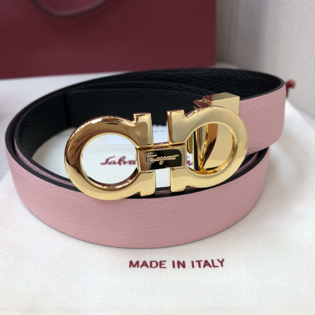 Salvatore Ferragamo Female Basic Belt Cow Leather 25mm-m