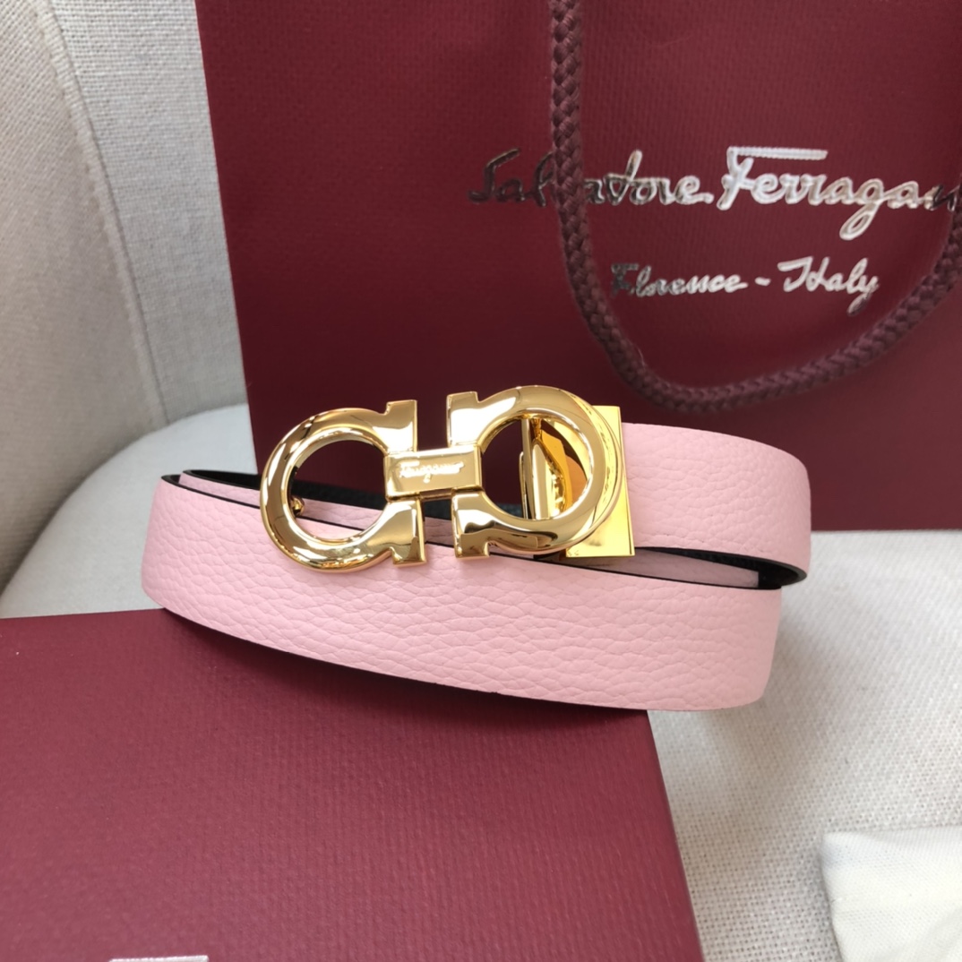 Salvatore Ferragamo Female Basic Belt Cow Leather 25mm-m