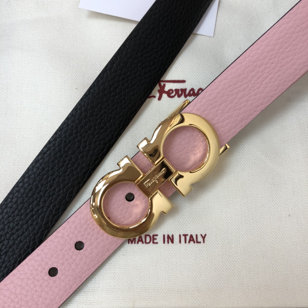 Salvatore Ferragamo Female Basic Belt Cow Leather 25mm-m