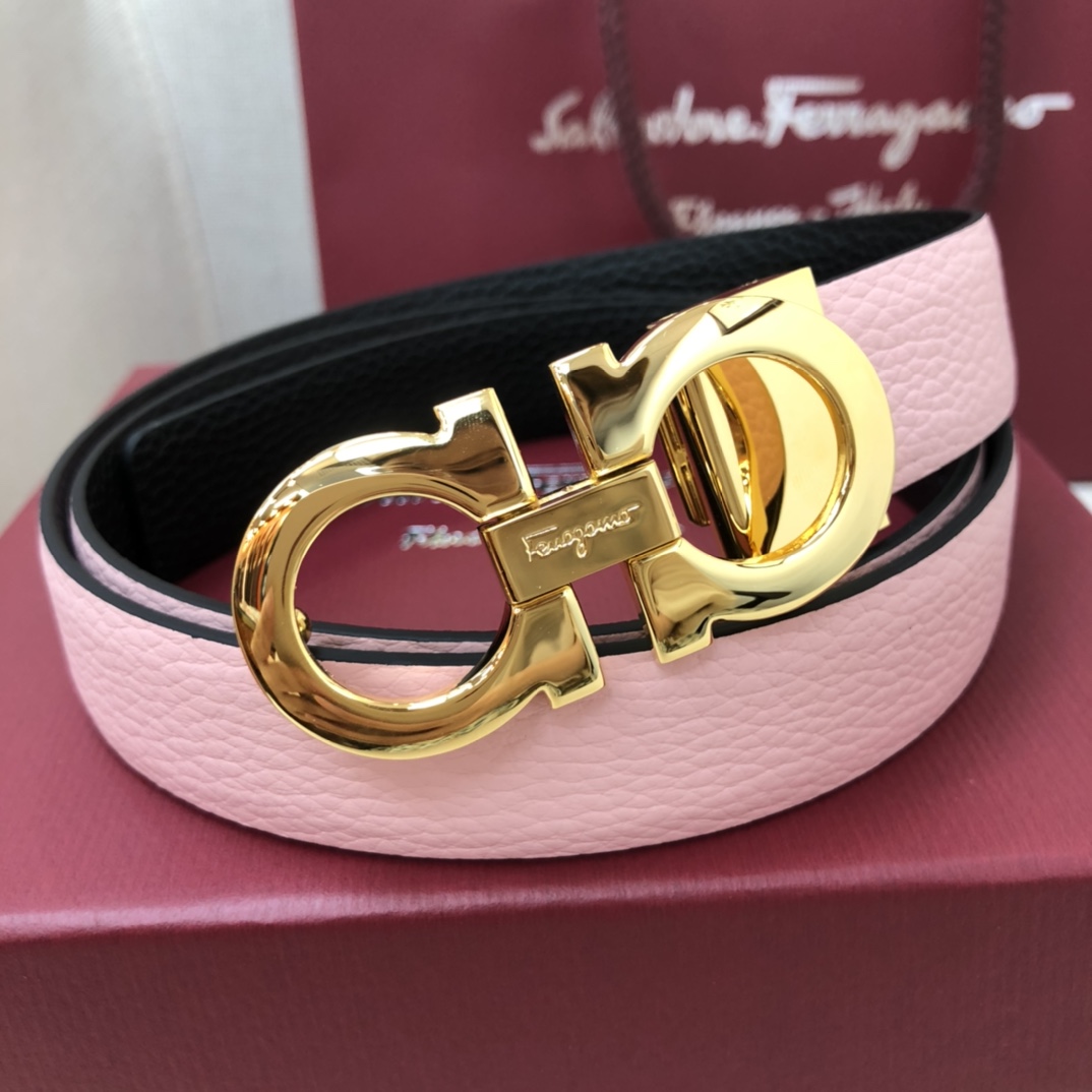 Salvatore Ferragamo Female Basic Belt Cow Leather 25mm-m