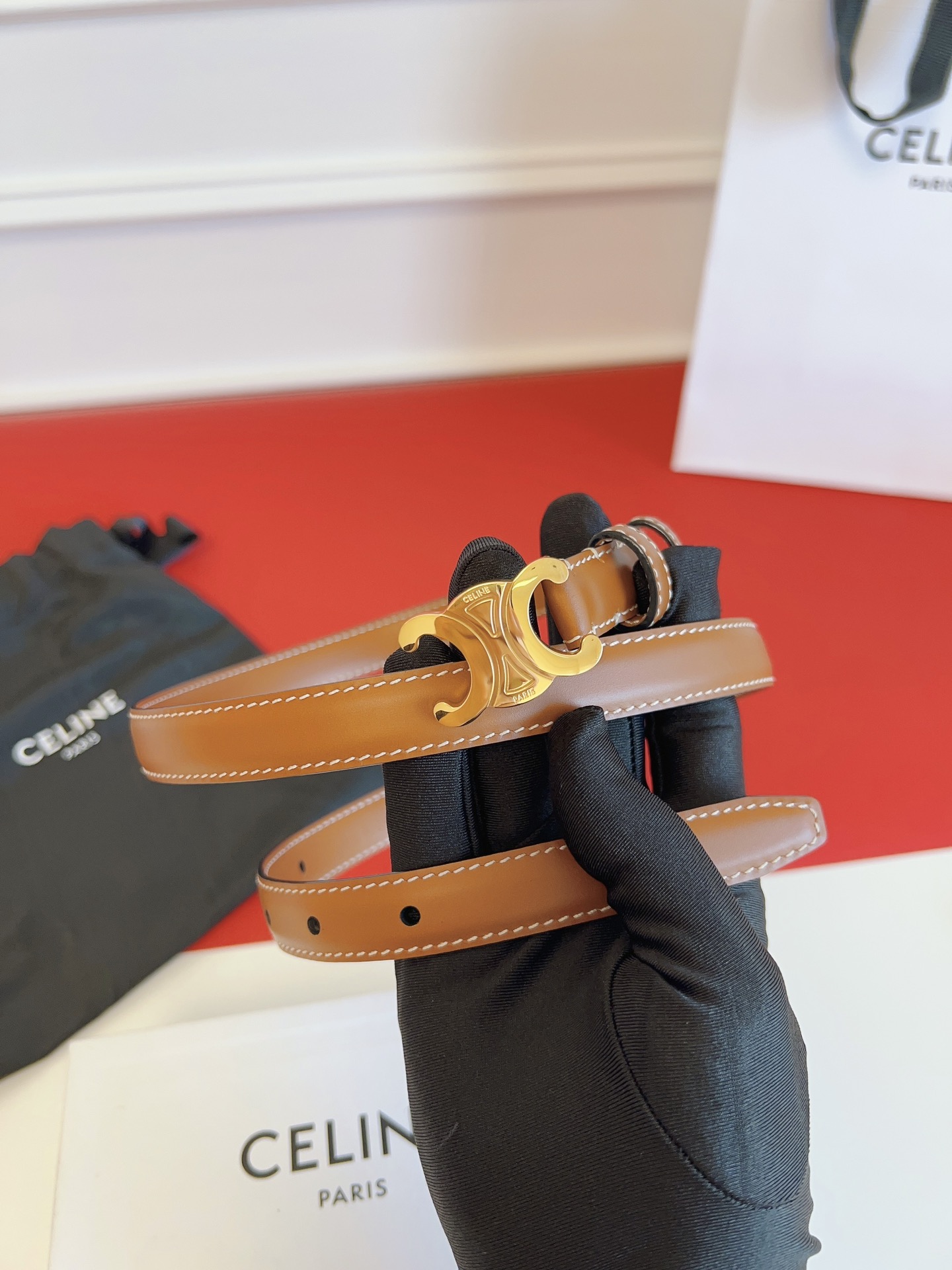 Celine Female Basic Belt Brown M