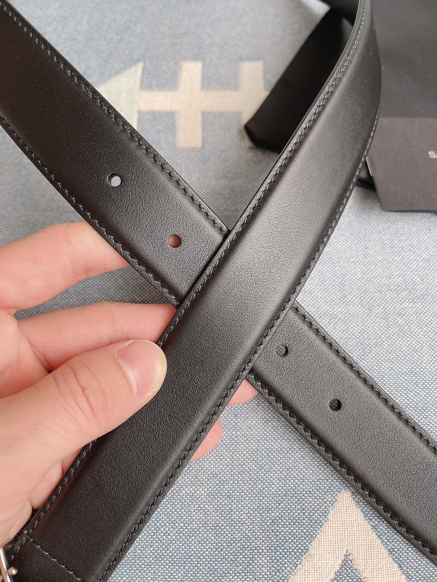 Saint Laurent Female Basic Belt Cow Leather M