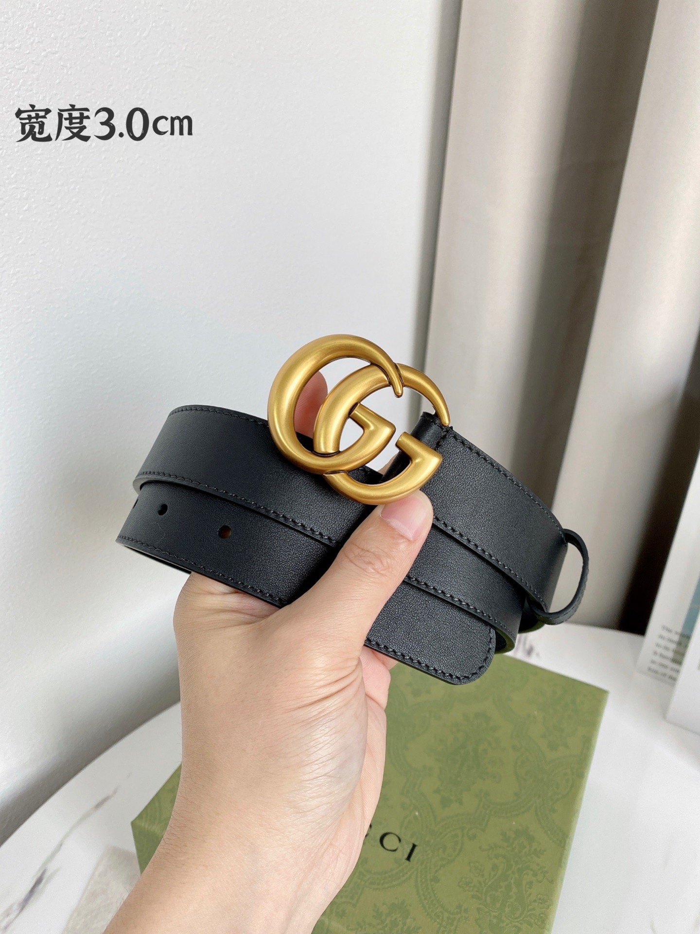 Gucci Female Leather Belt Top Grain Leather M