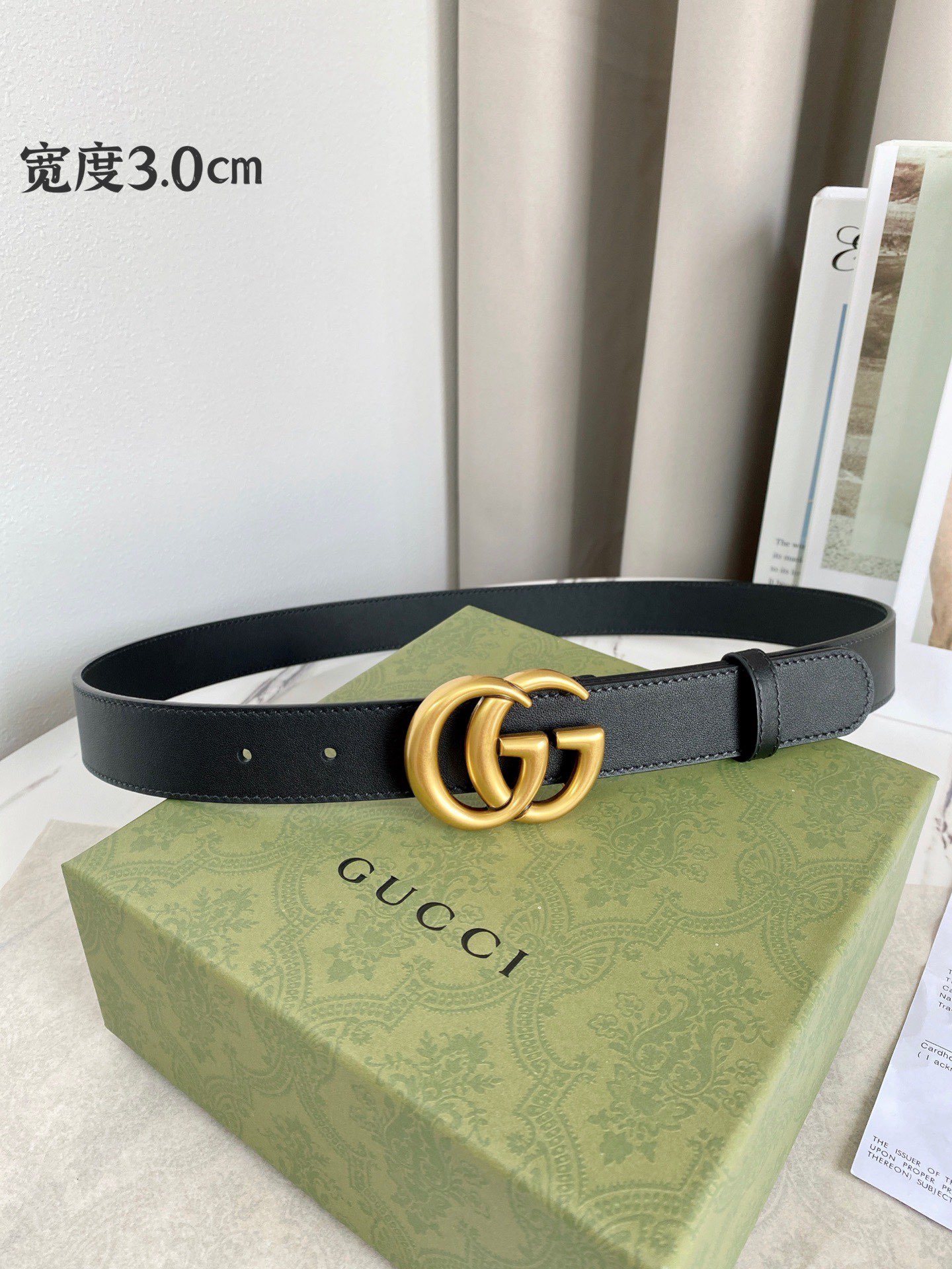 Gucci Female Leather Belt Top Grain Leather M