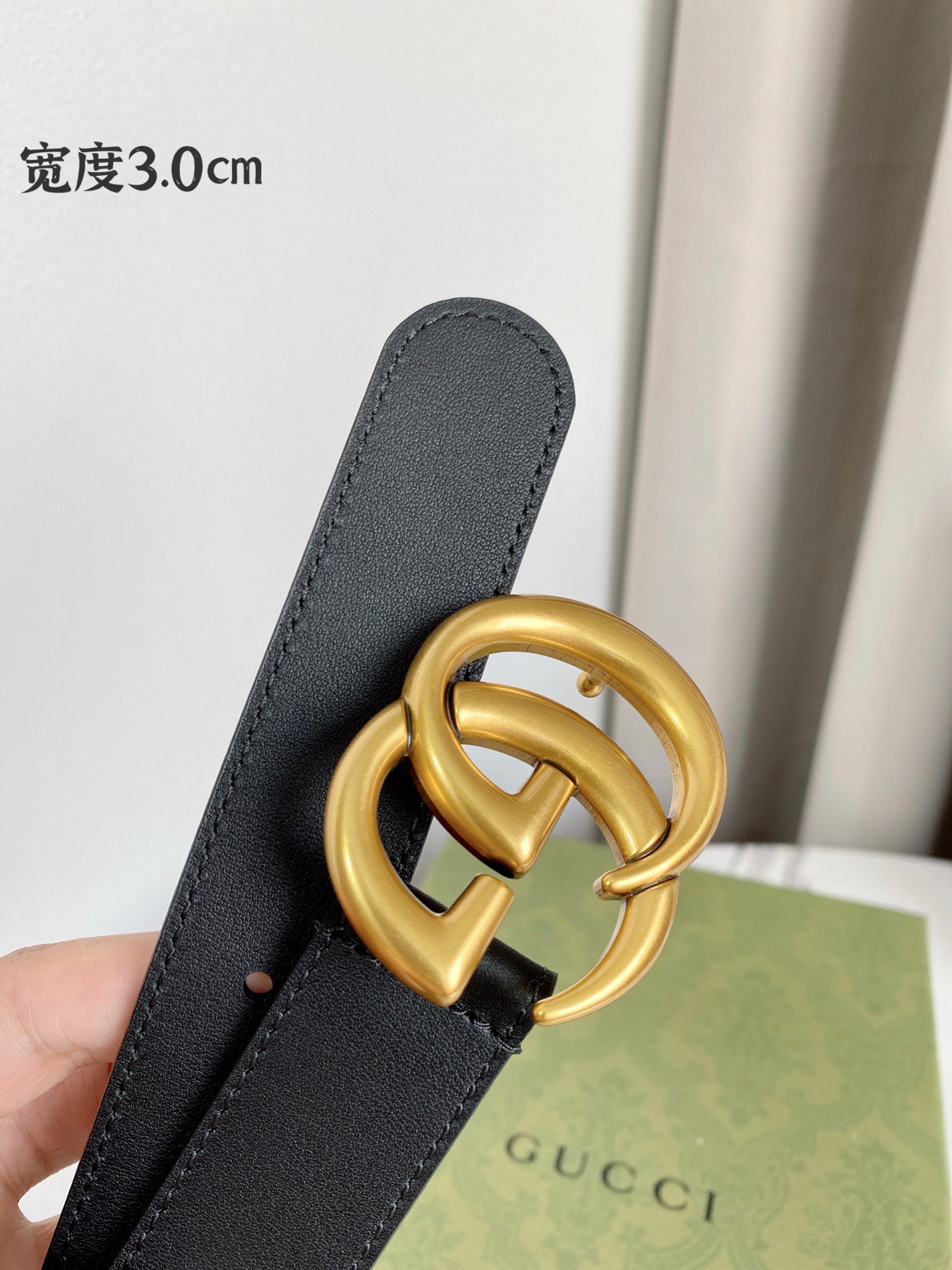 Gucci Female Leather Belt Top Grain Leather M