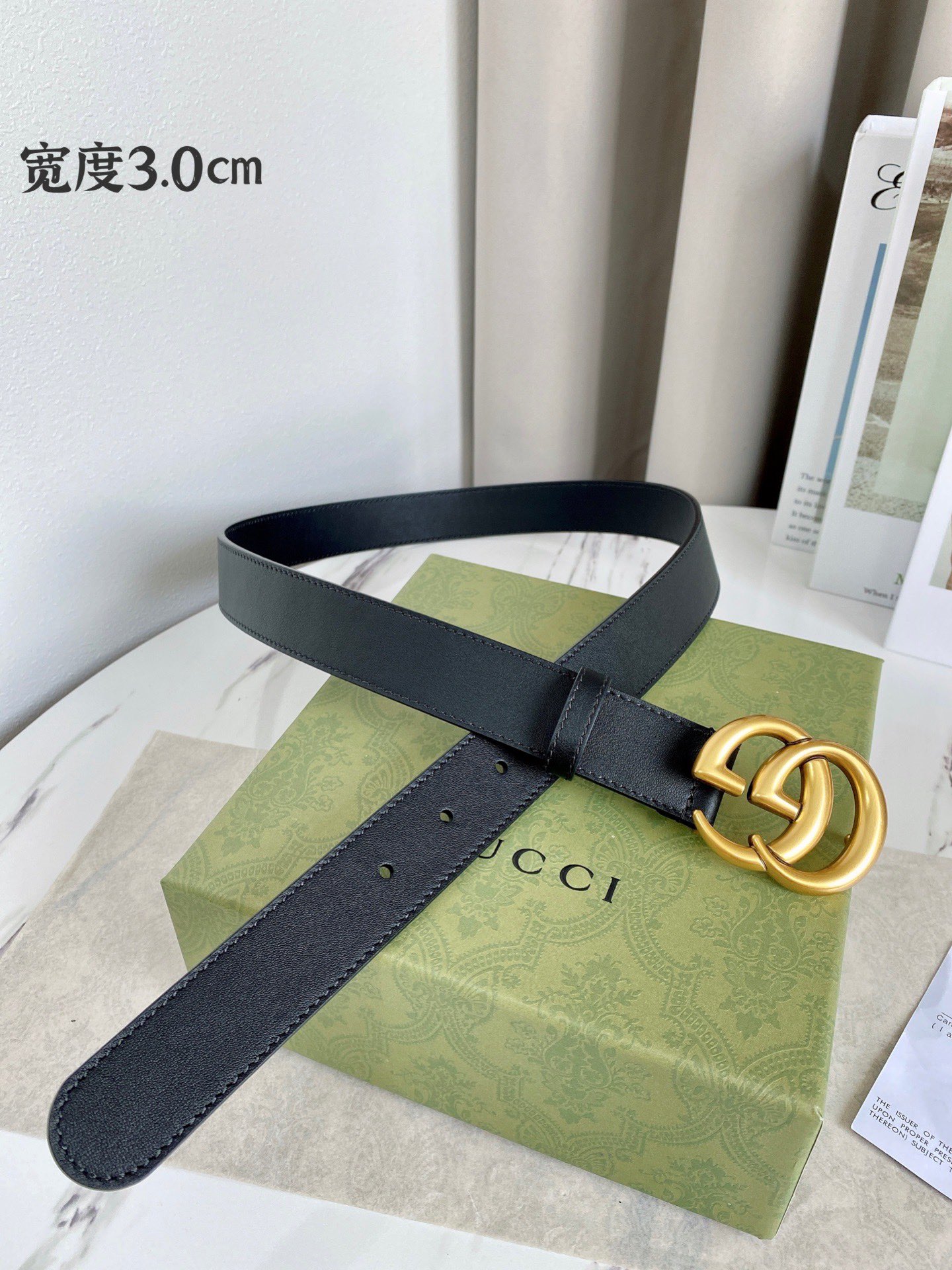 Gucci Female Leather Belt Top Grain Leather M