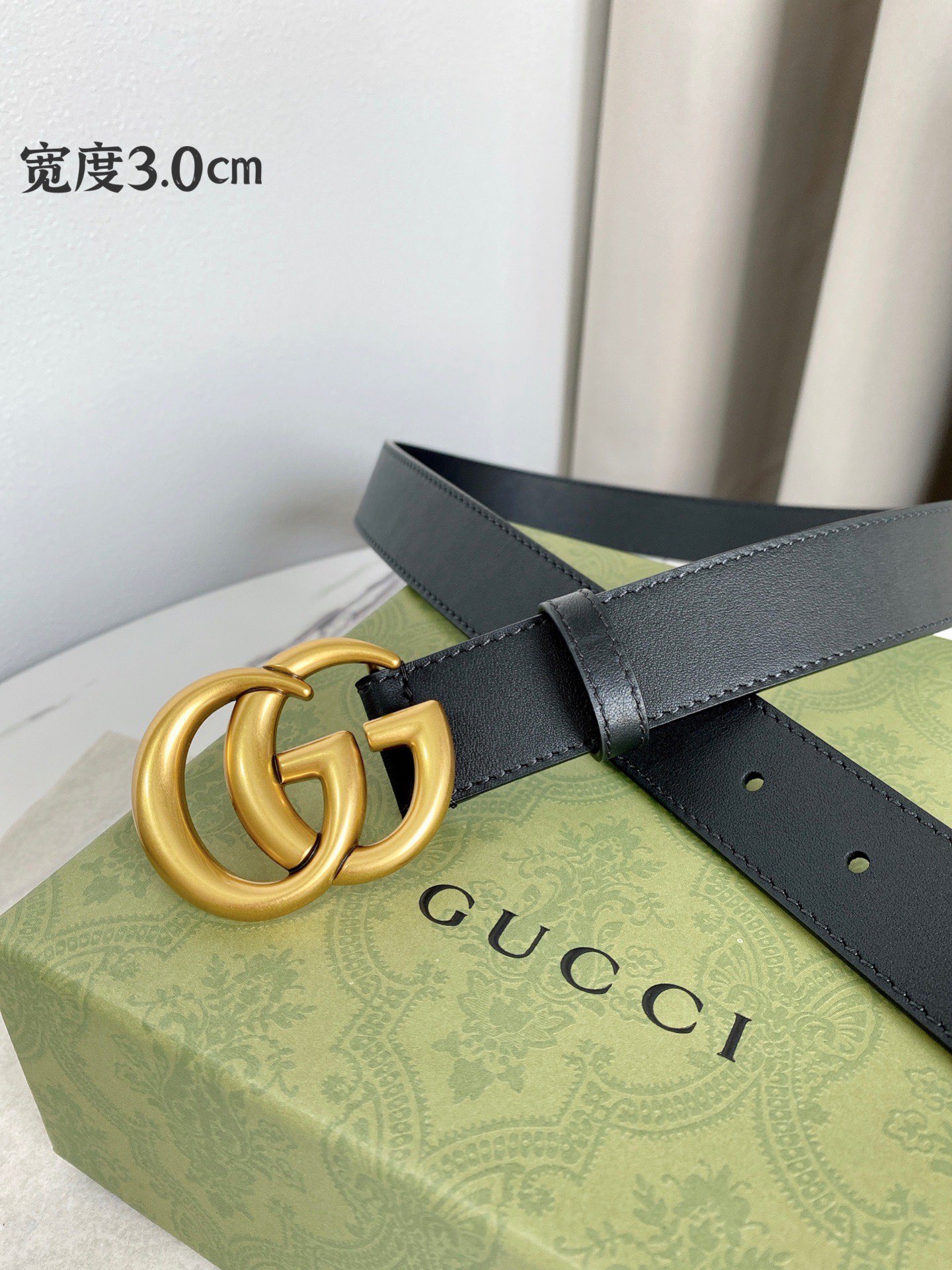 Gucci Female Leather Belt Top Grain Leather M