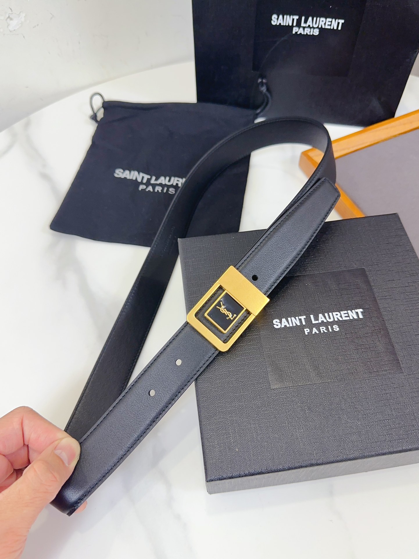 Saint Laurent Female Leather Belt S-m-l