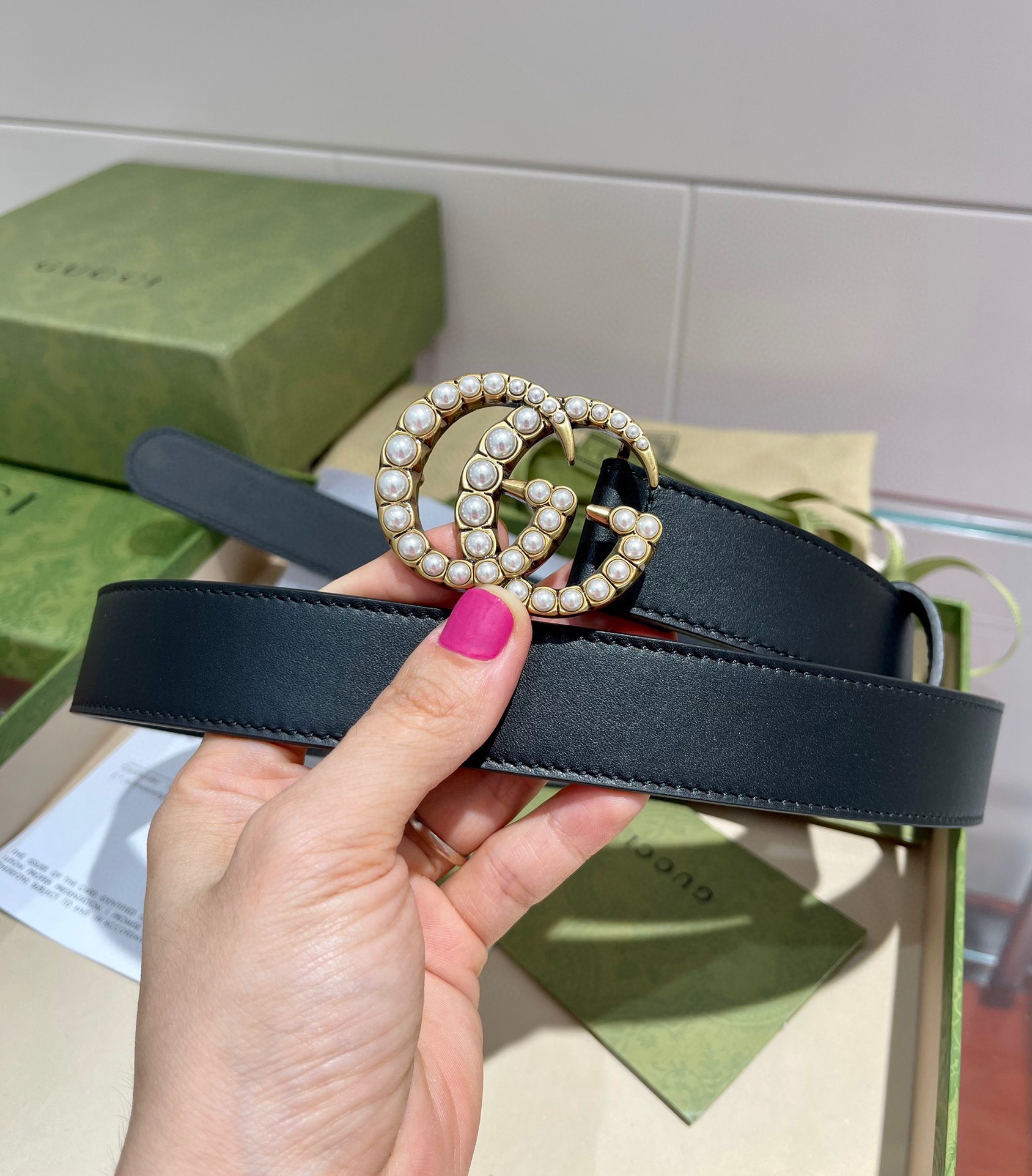 Gucci Female Basic Belt Cow Leather M-l