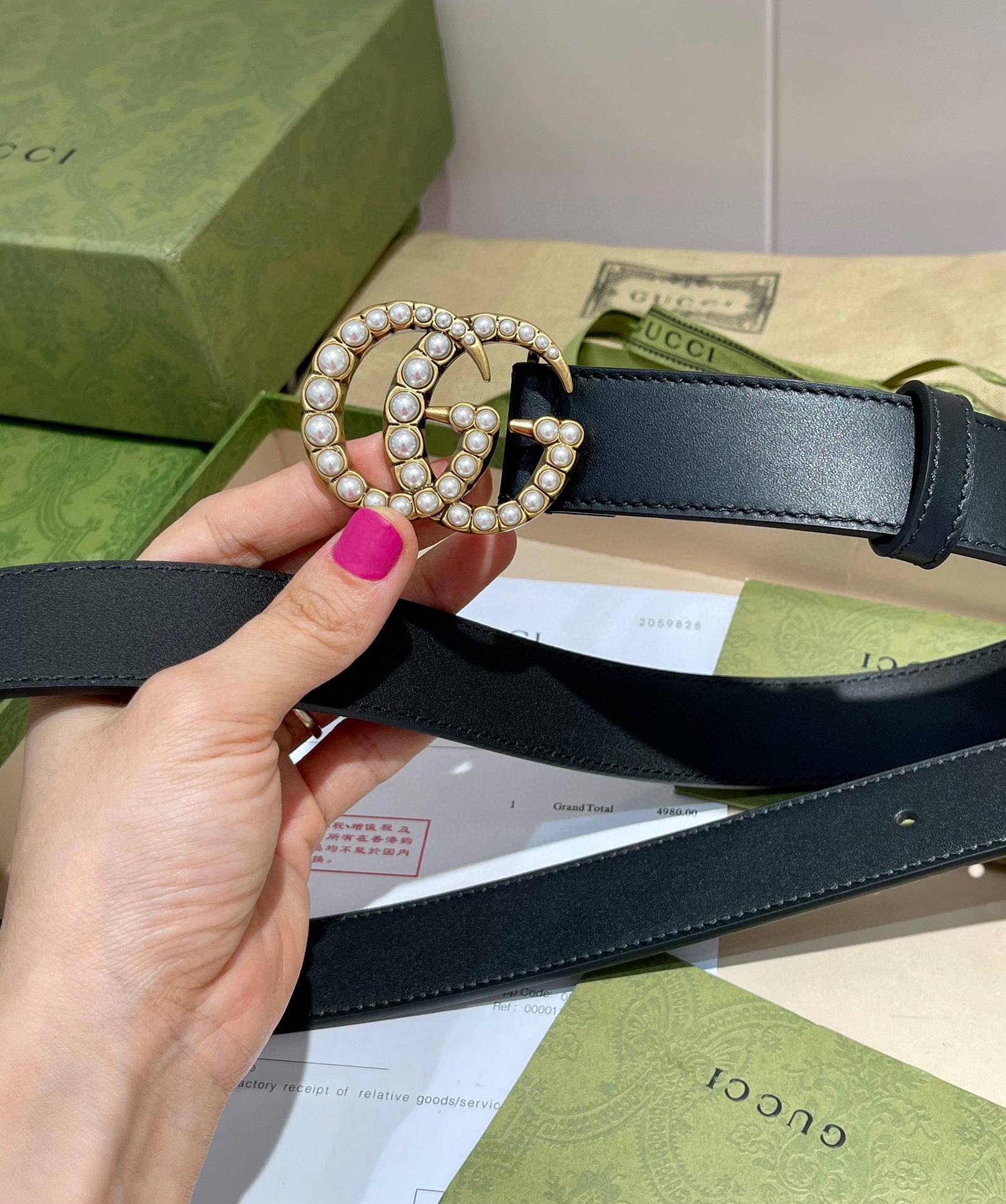 Gucci Female Basic Belt Cow Leather M-l