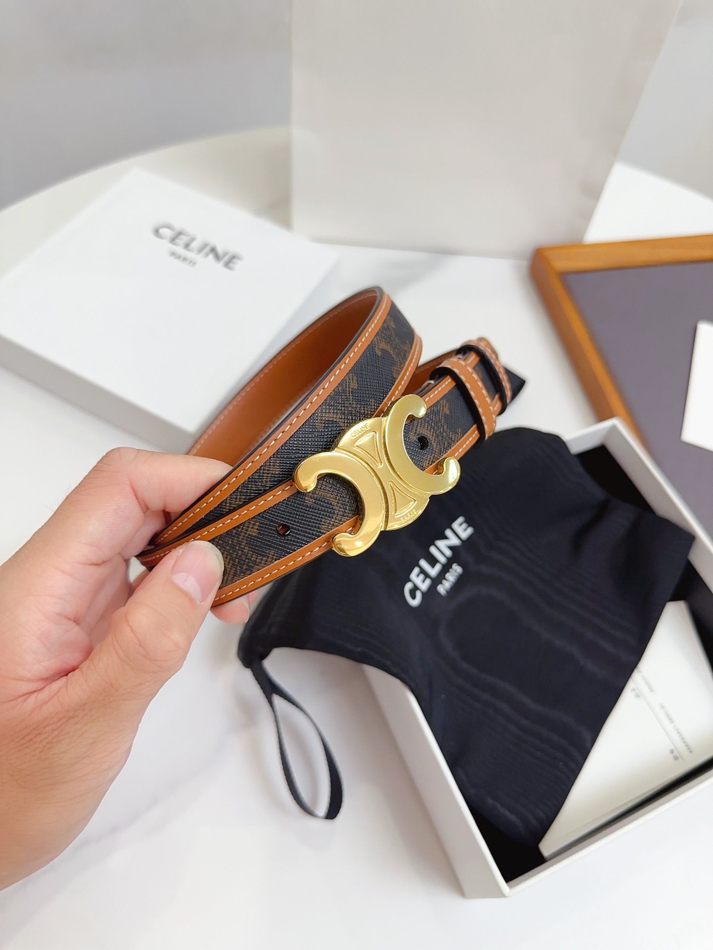 Celine Female Basic Belt Cow Leather M-l