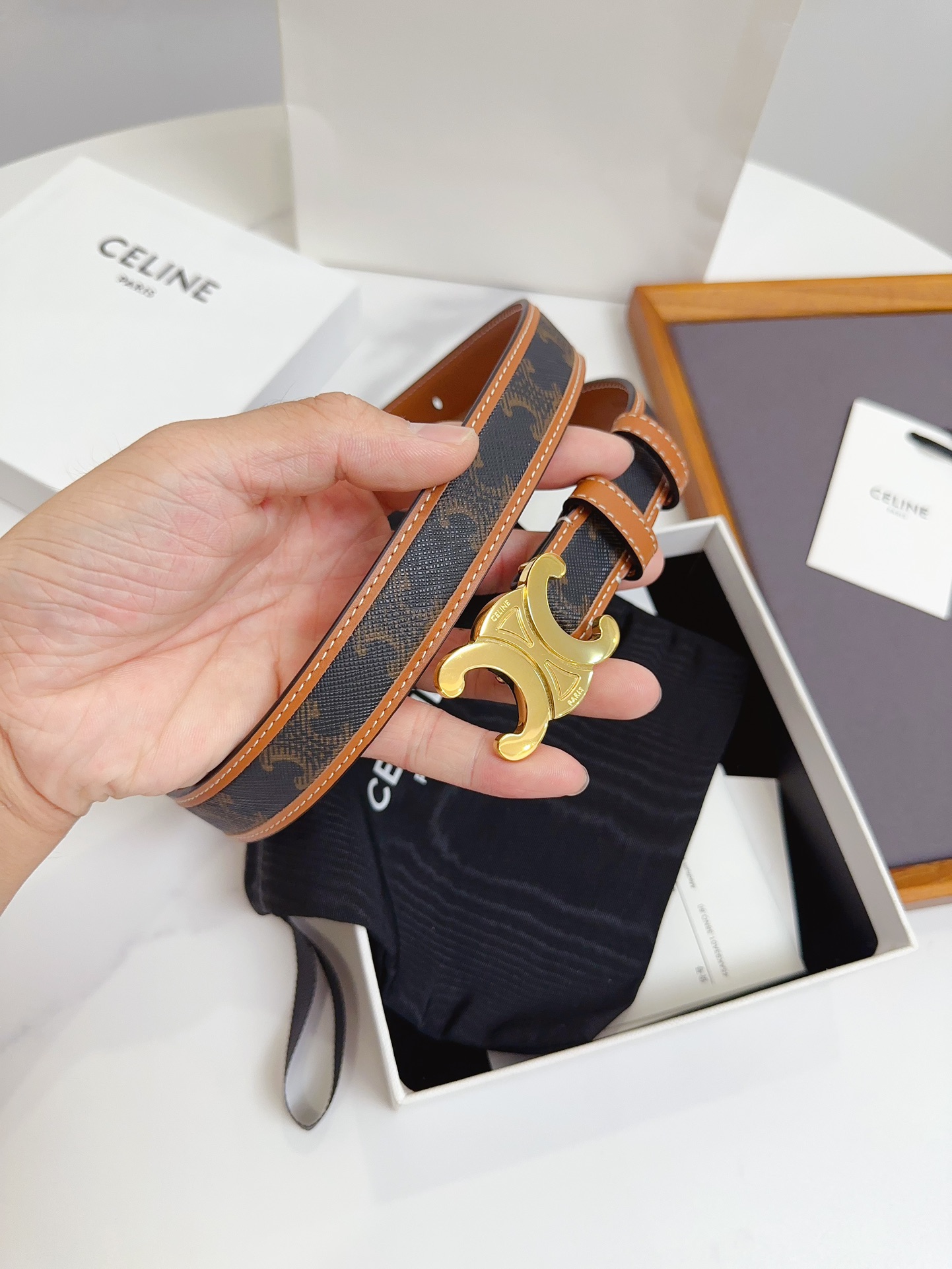 Celine Female Basic Belt Cow Leather M-l