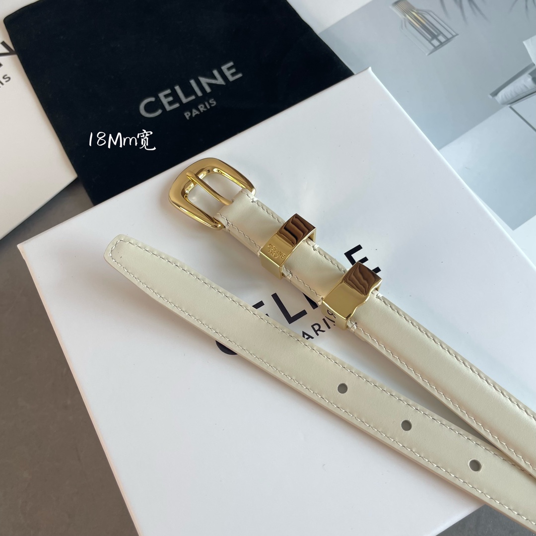 Celine Female Leather Belt Cow Leather M-l