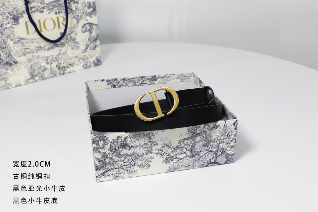 Dior Female Basic Belt Cow Leather M