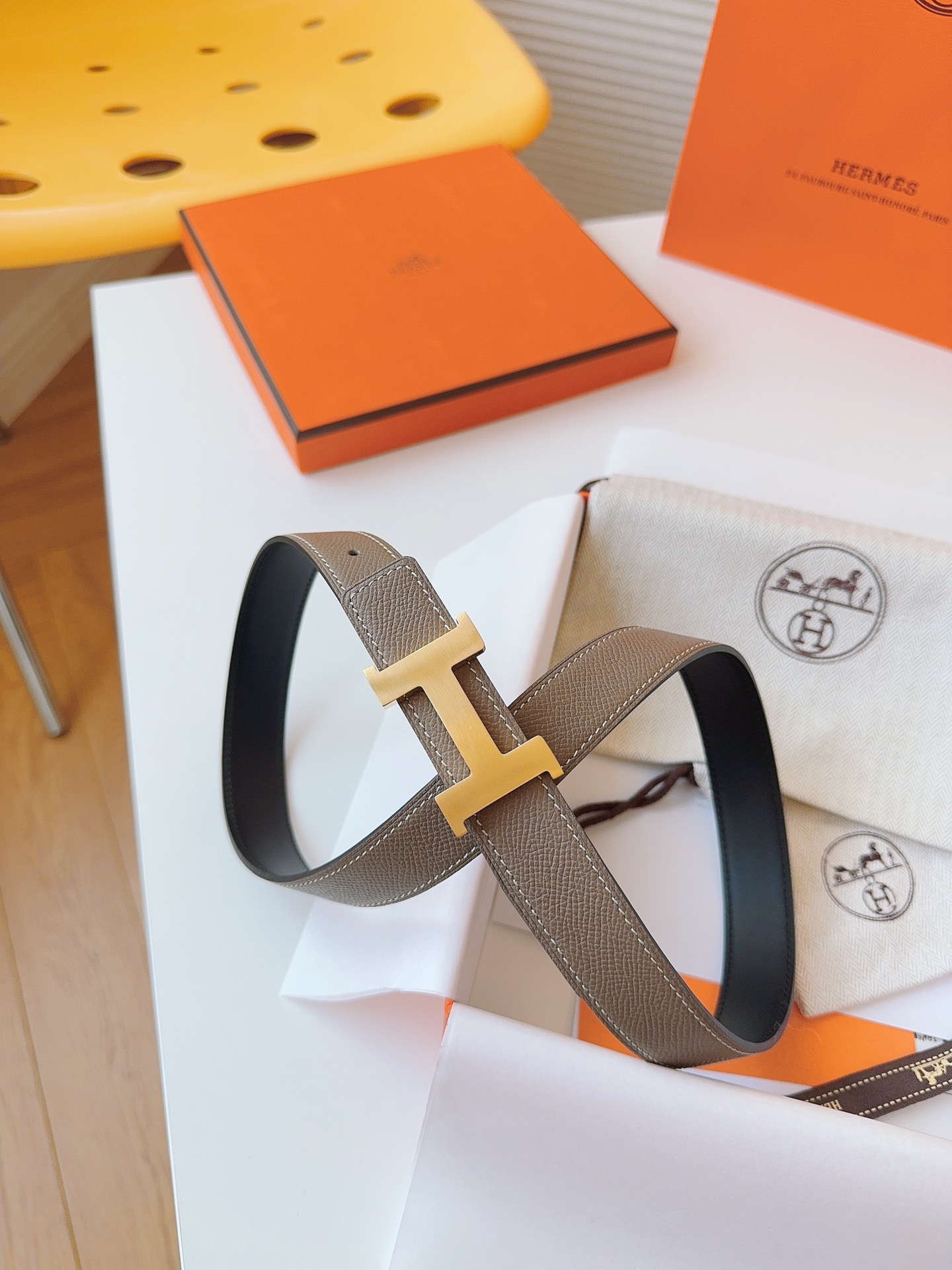 Hermès Female Basic Belt Cow Leather M