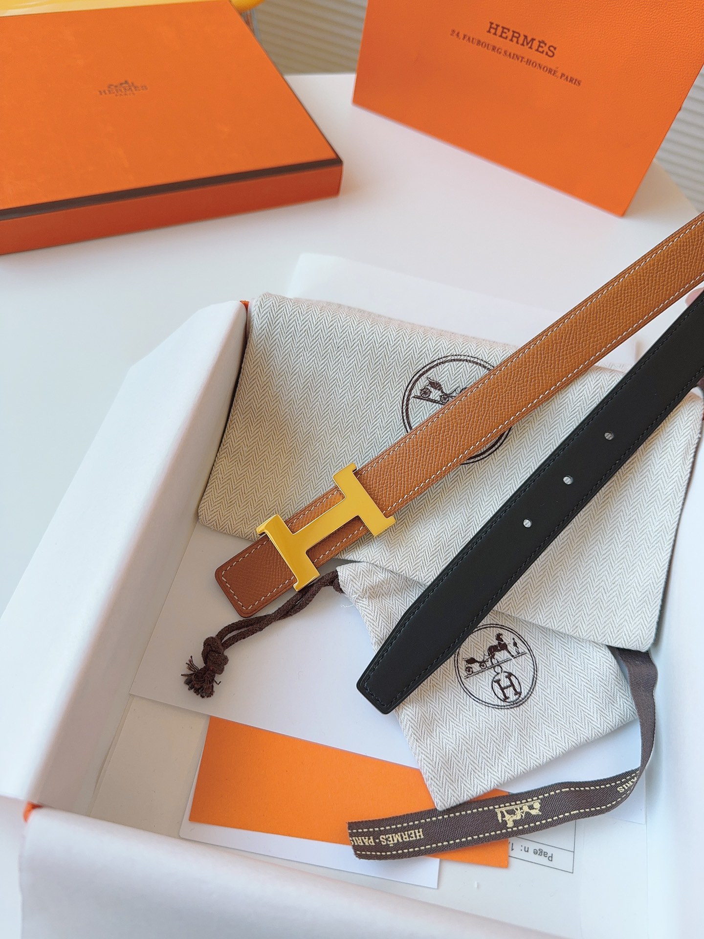 Hermès Female Basic Belt Cow Leather M