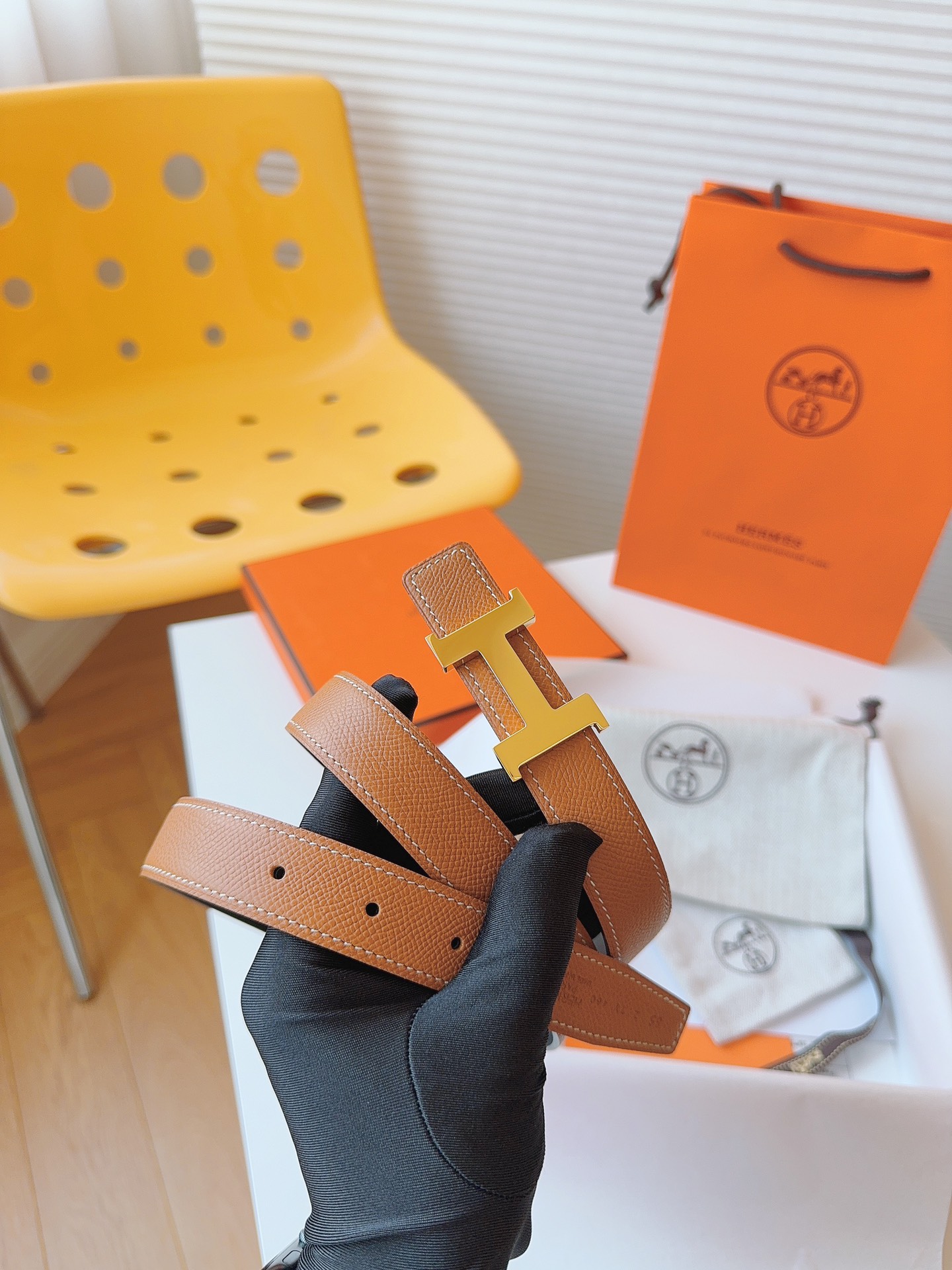 Hermès Female Basic Belt Cow Leather M