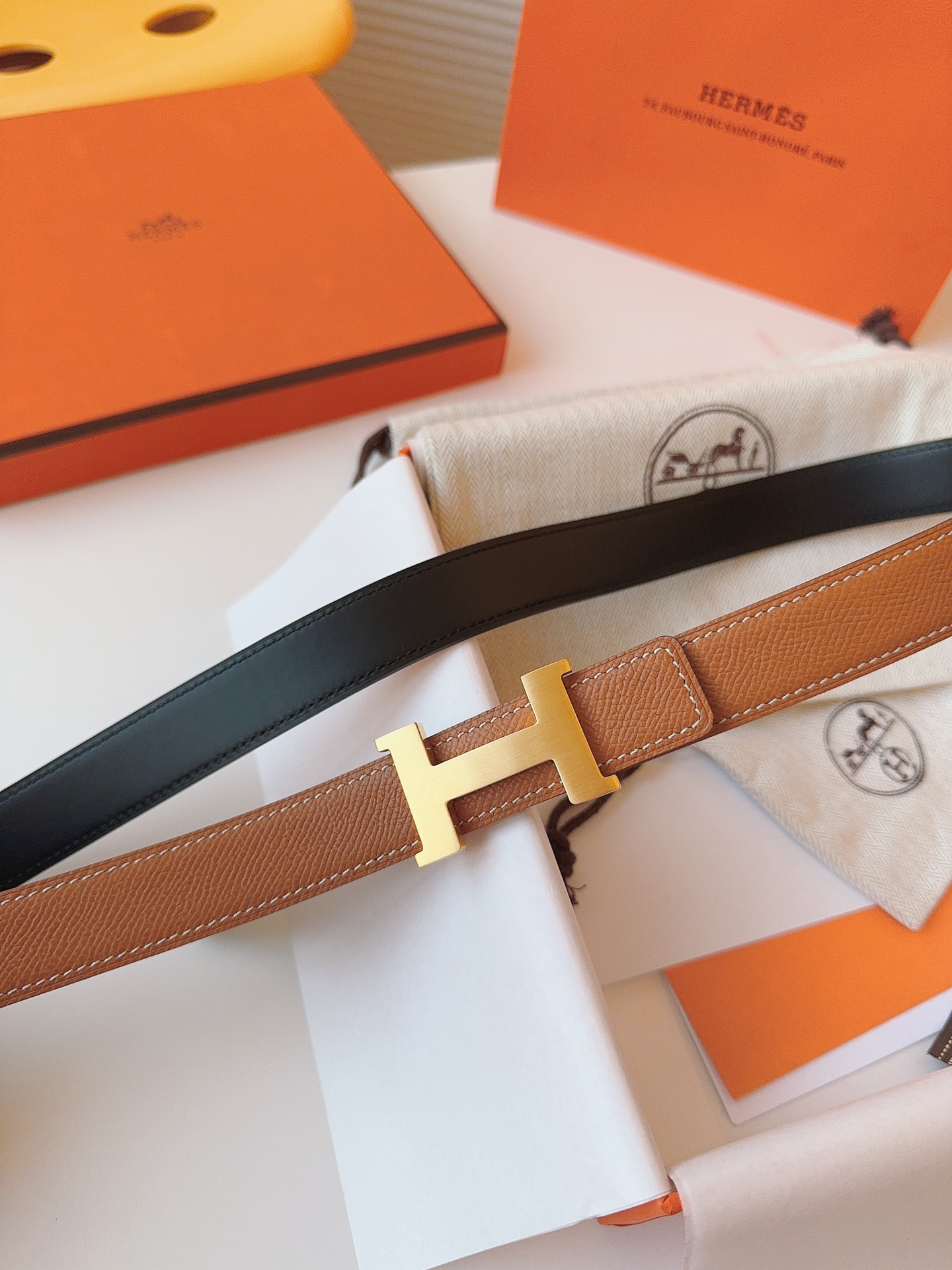 Hermès Female Basic Belt Cow Leather M