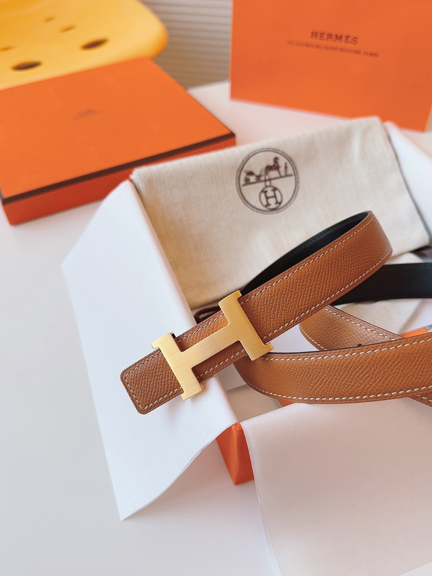 Hermès Female Basic Belt Cow Leather M