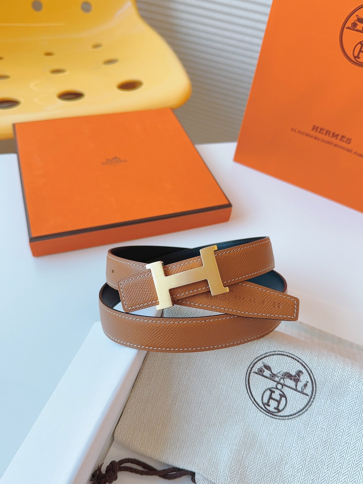 Hermès Female Basic Belt Cow Leather M
