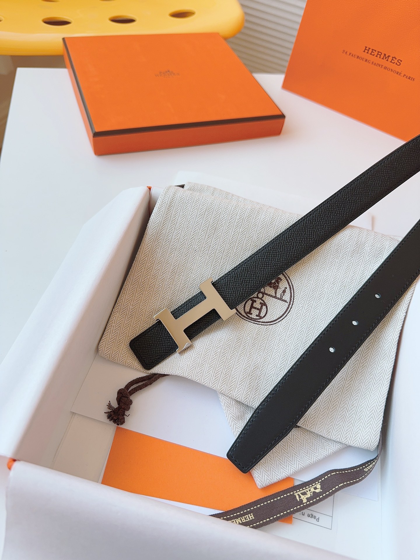 Hermès Female Basic Belt Cow Leather M