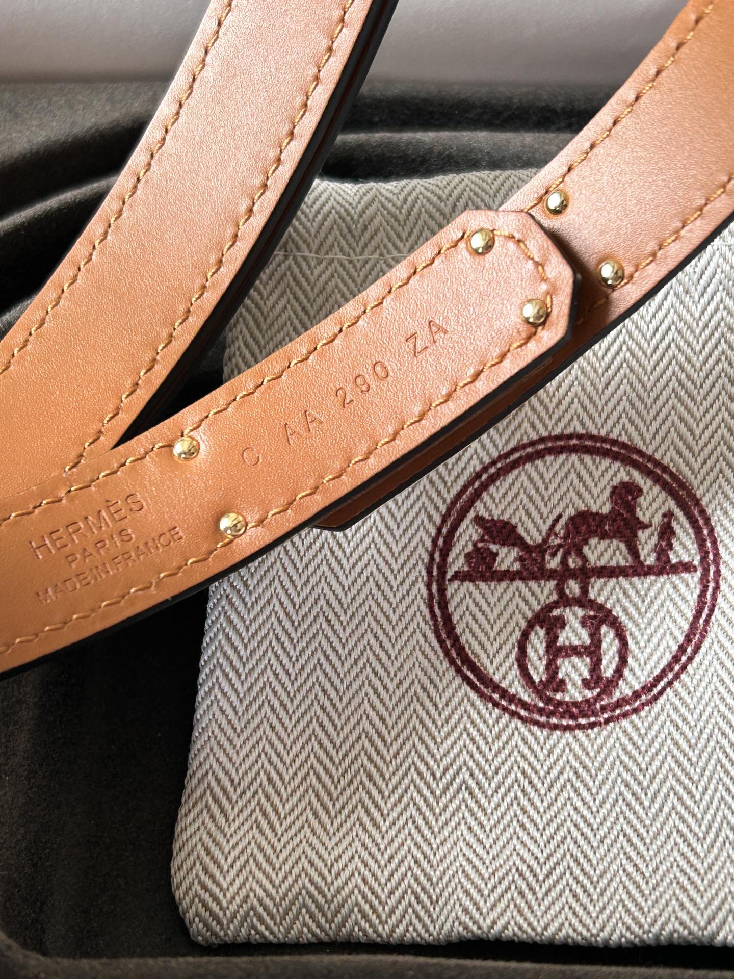 Hermès Female Leather Belt Cow Leather S-m-l