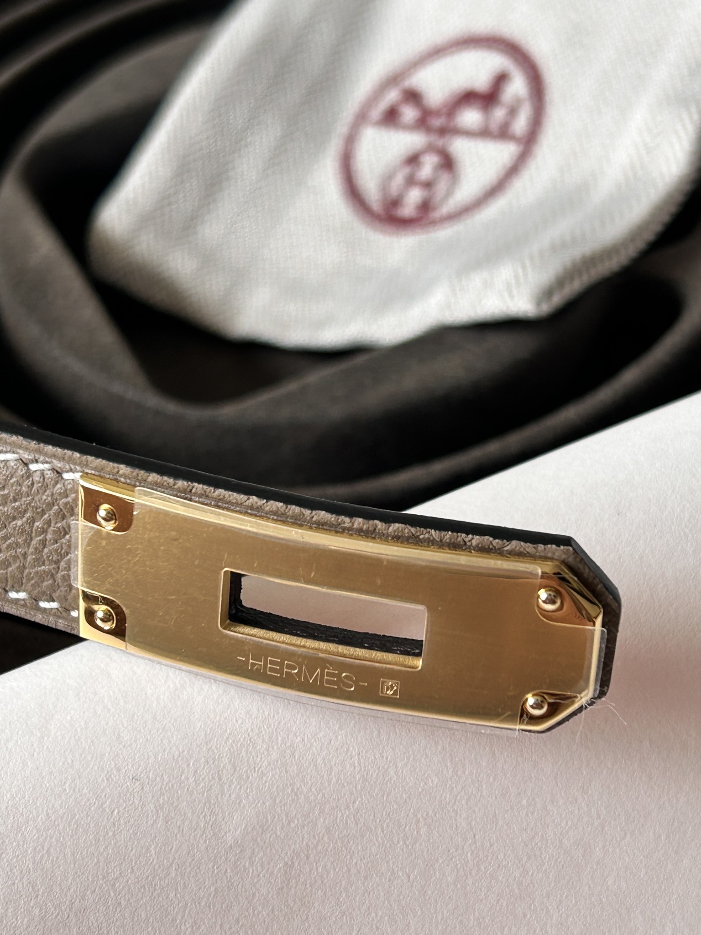 Hermès Female Leather Belt Cow Leather S-m-l