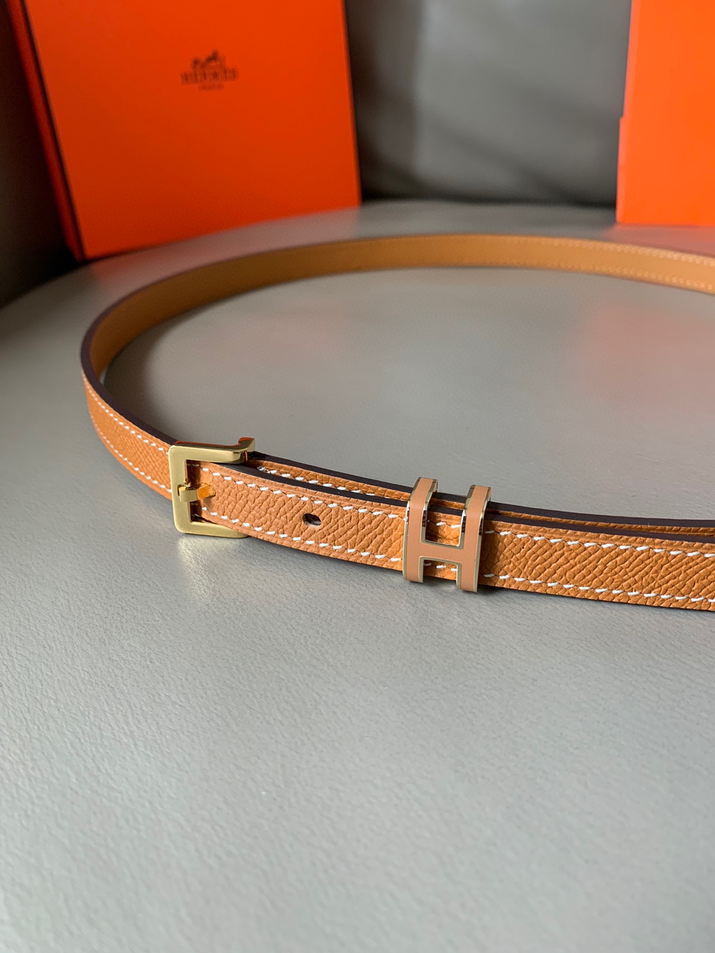 Hermès Female Leather Belt Cow Leather S-m
