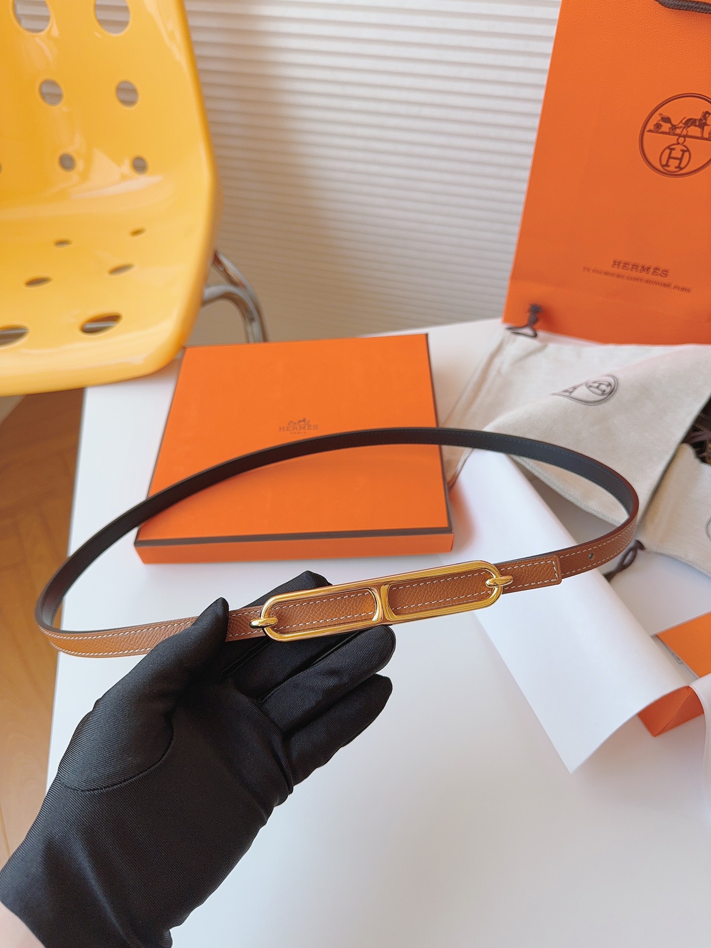 Hermès Female Basic Belt Cow Leather S-m