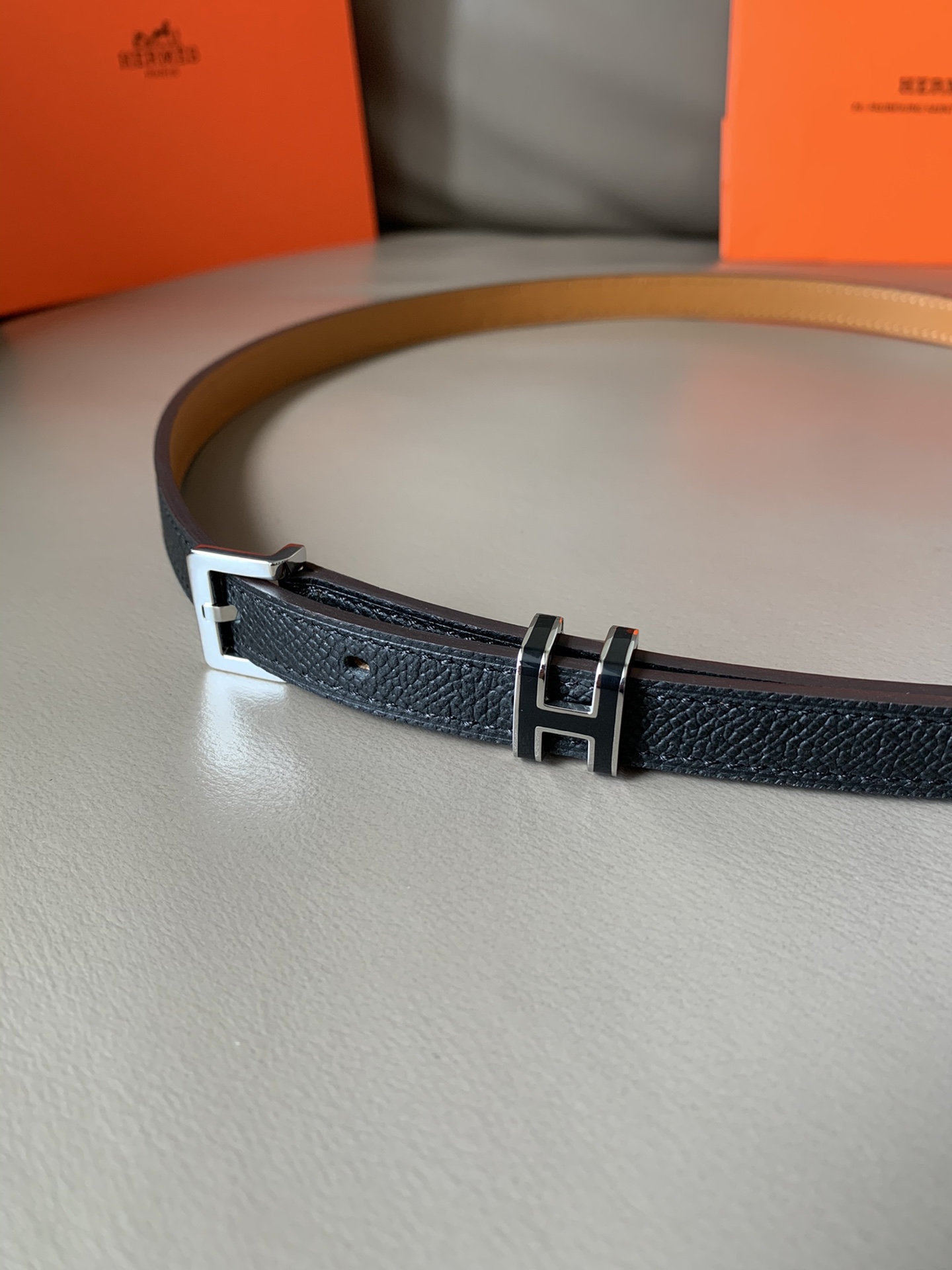 Hermès Female Leather Belt Cow Leather S-m