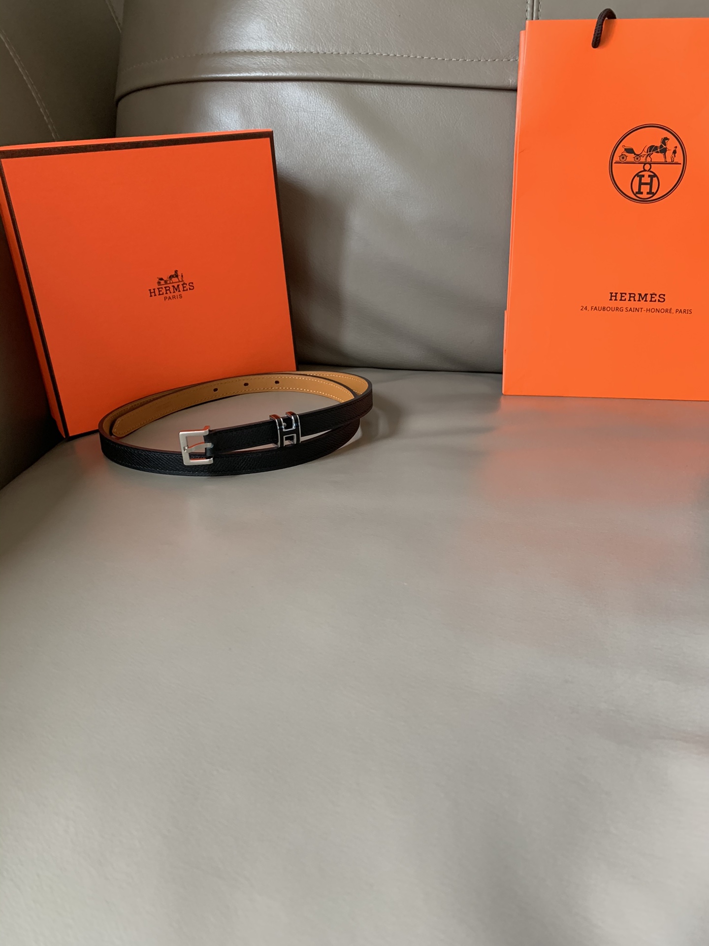 Hermès Female Leather Belt Cow Leather S-m