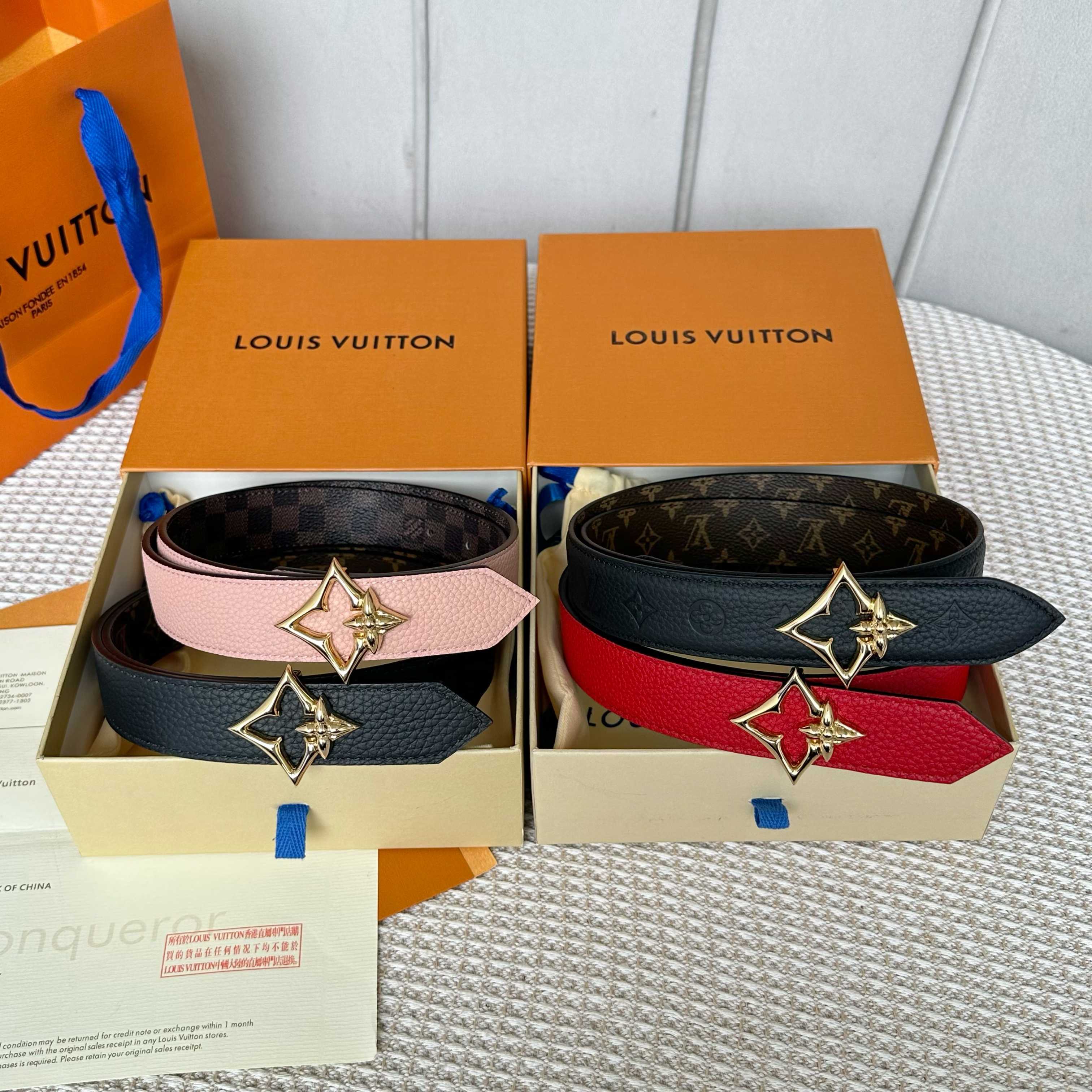 Louis Vuitton Female Basic Belt Cow Leather S-l