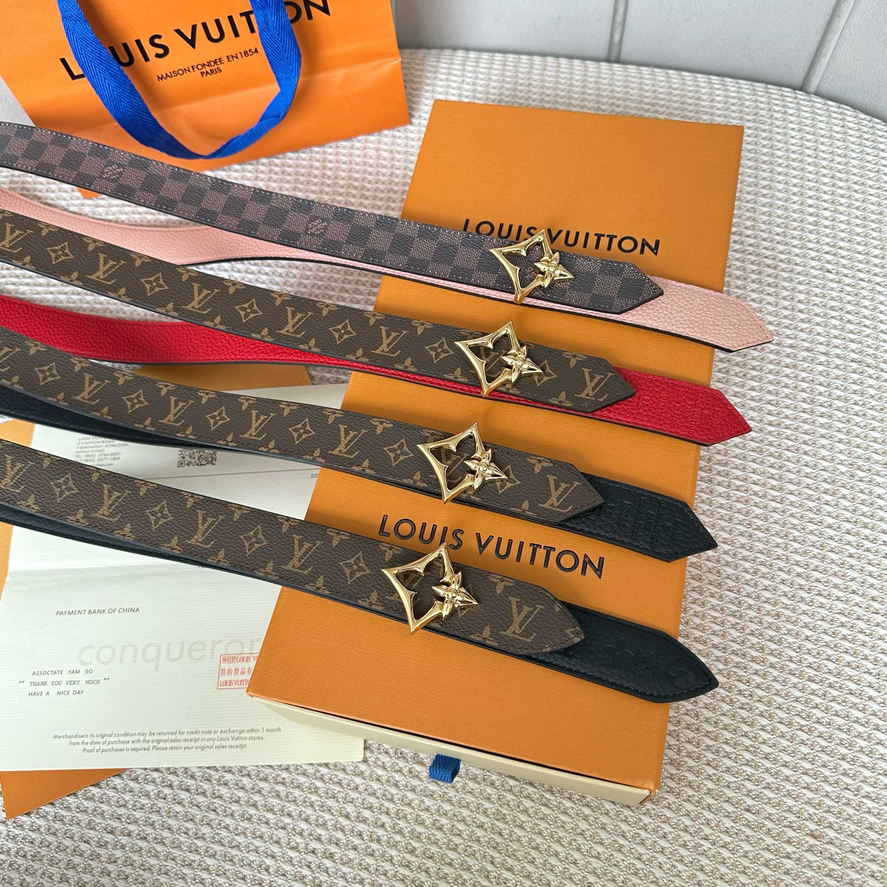 Louis Vuitton Female Basic Belt Cow Leather S-l