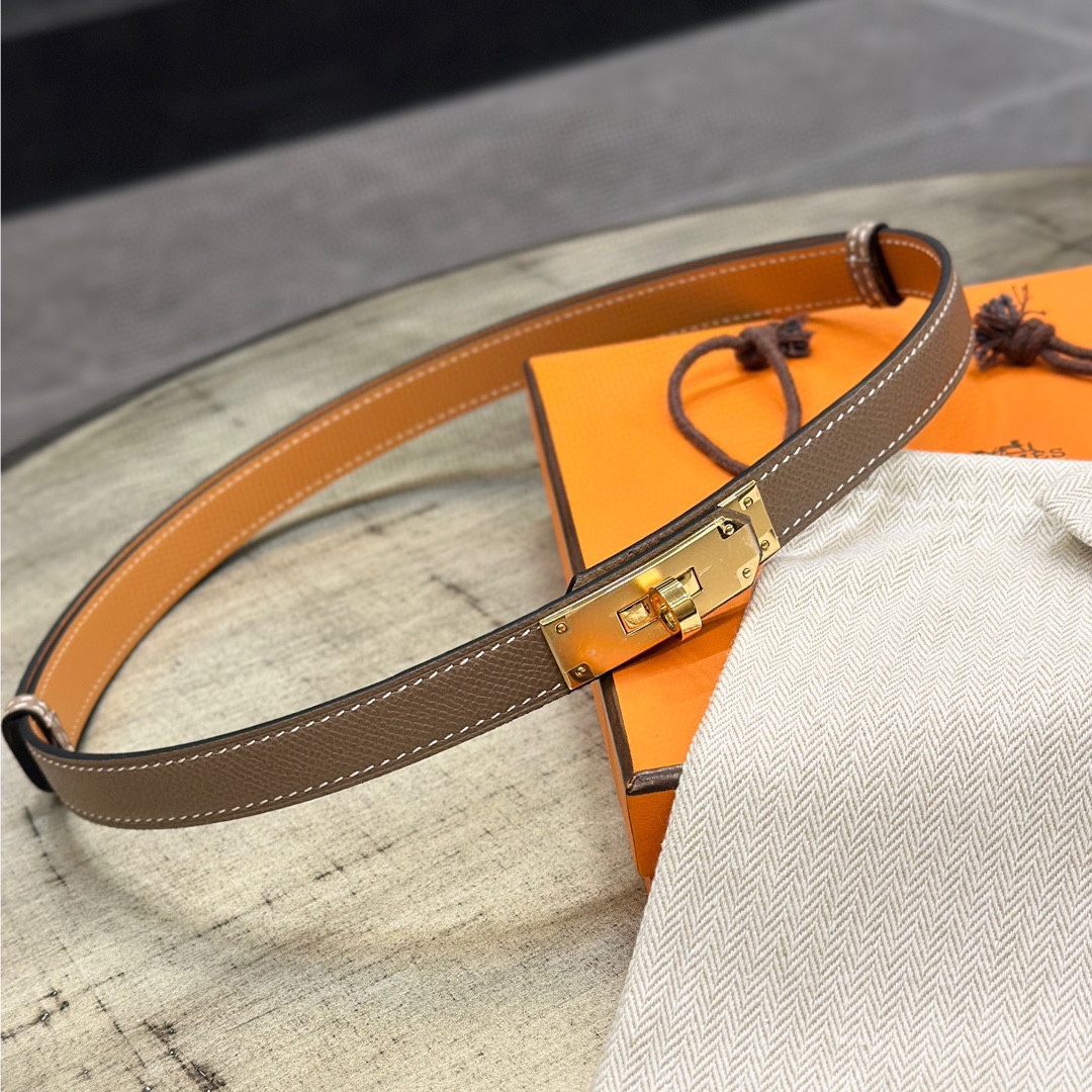 Hermès Female Leather Belt Cow Leather Adjustable S-m-l