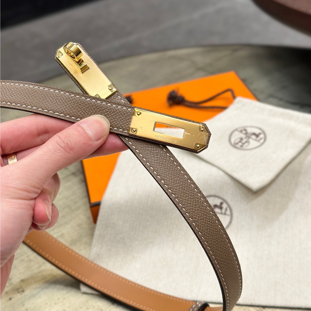 Hermès Female Leather Belt Cow Leather Adjustable S-m-l