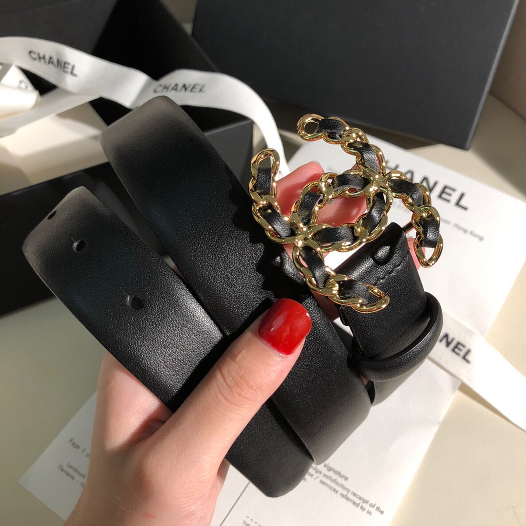 Chanel Female Basic Belt Cow Leather L