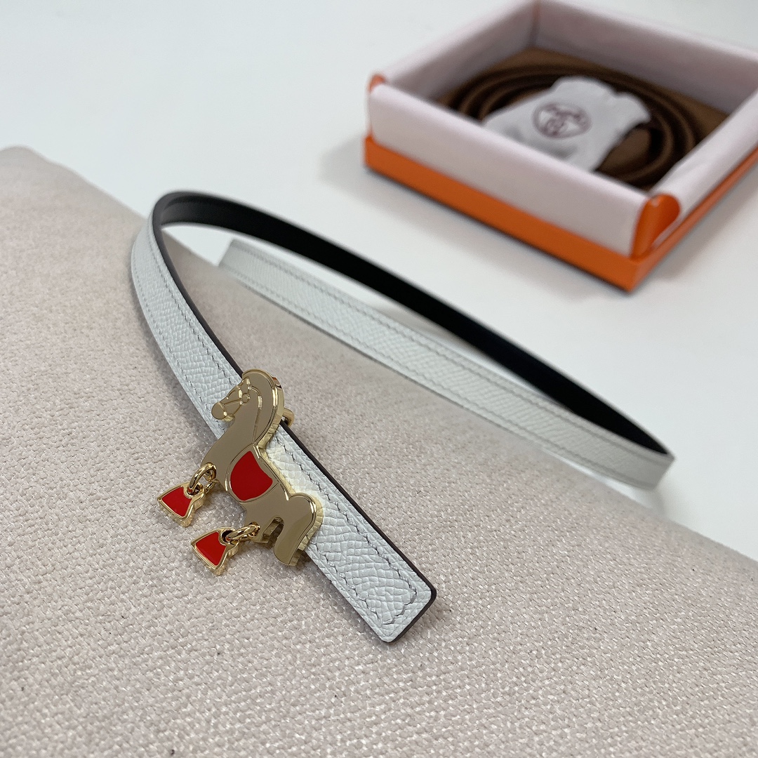 Hermès Female Basic Belt Cow Leather Black 13mm