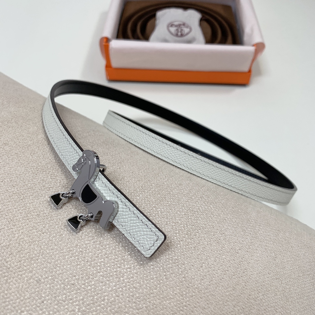 Hermès Female Basic Belt Cow Leather Black 13mm