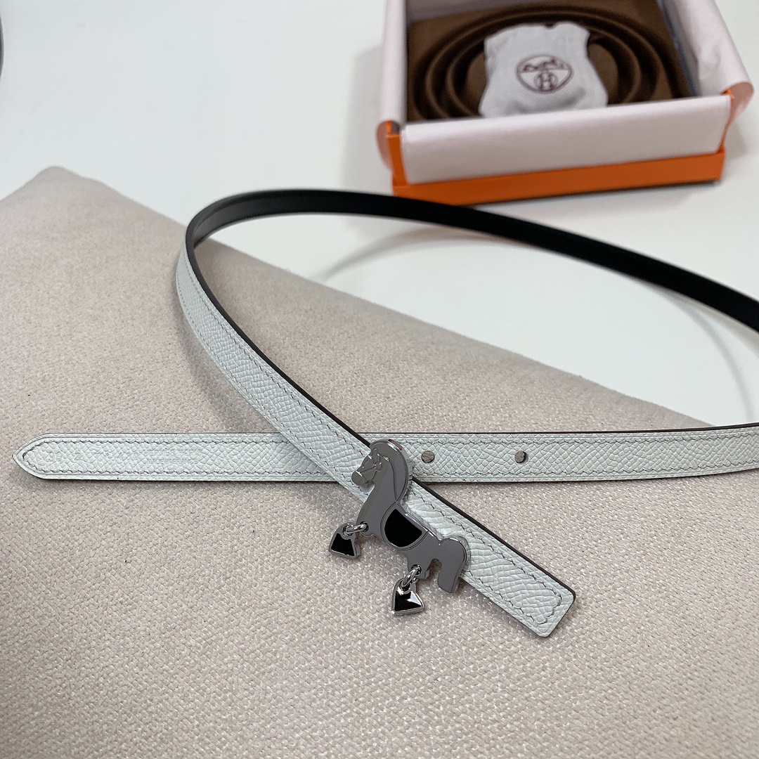 Hermès Female Basic Belt Cow Leather Black 13mm