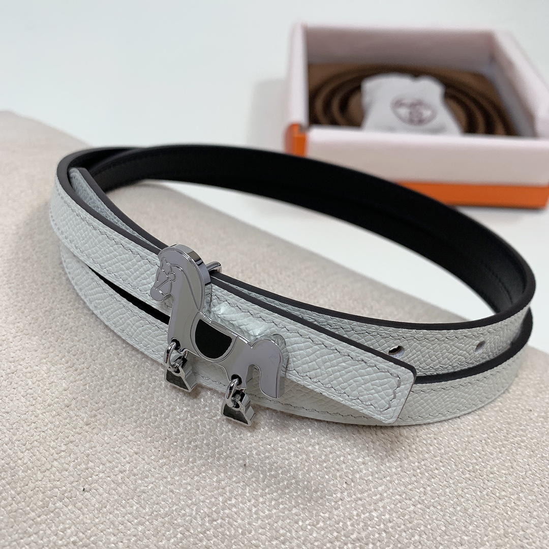 Hermès Female Basic Belt Cow Leather Black 13mm
