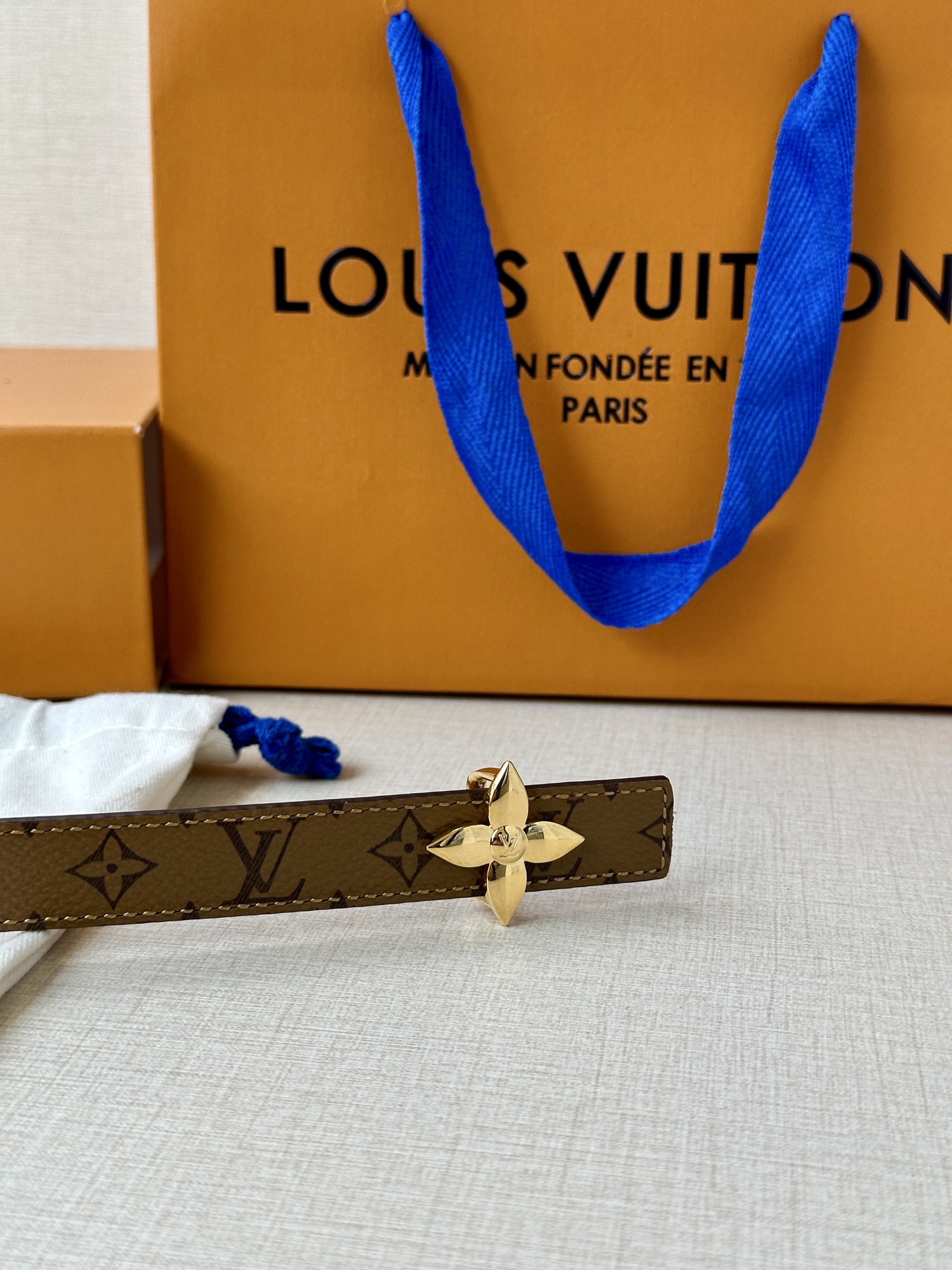 Louis Vuitton Female Basic Belt Cow Leather S-m-l