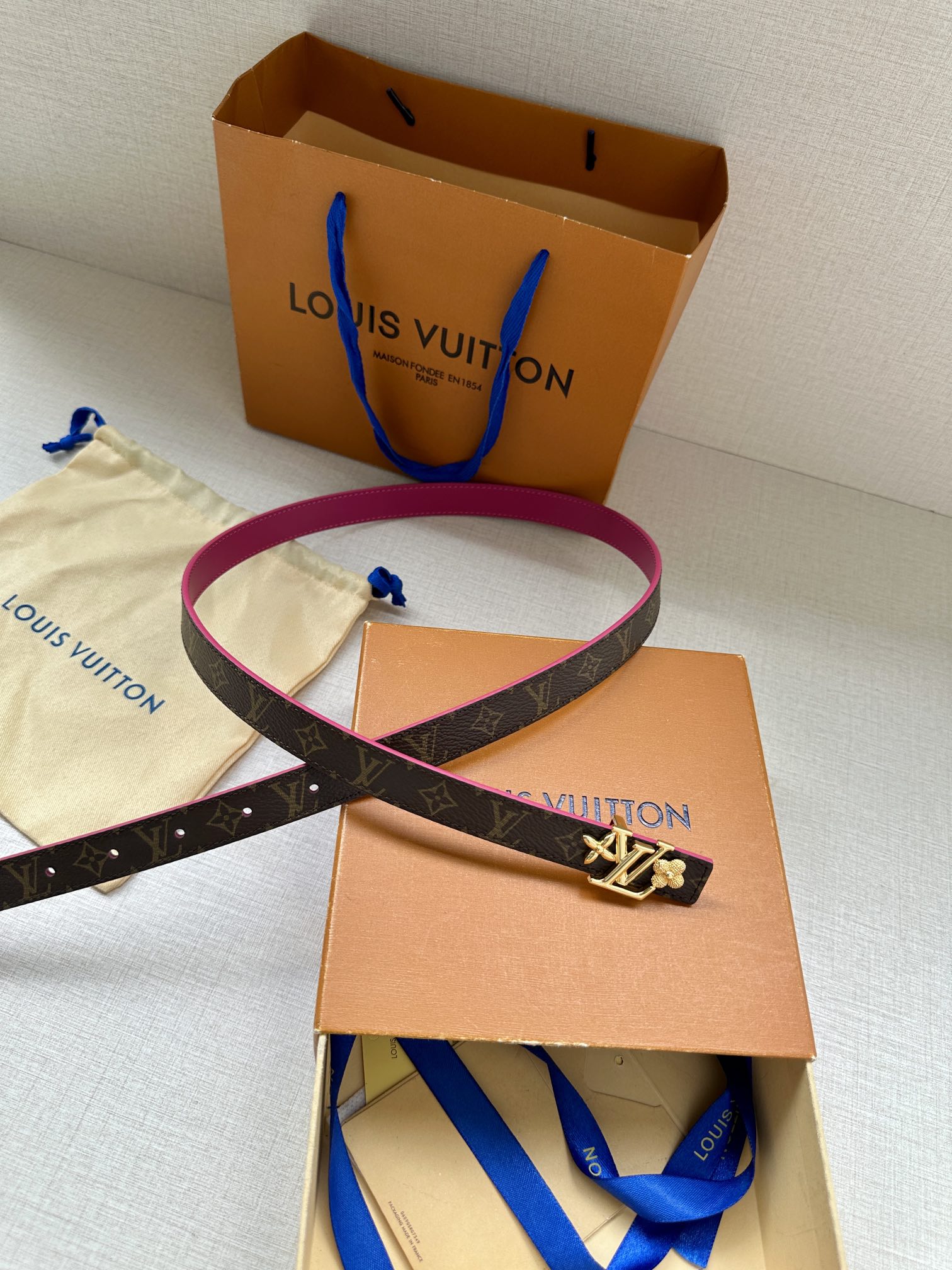 Louis Vuitton Female Basic Belt Cow Leather S-m-l
