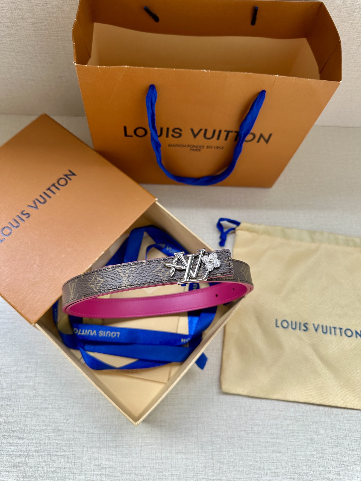 Louis Vuitton Female Basic Belt Cow Leather S-m-l