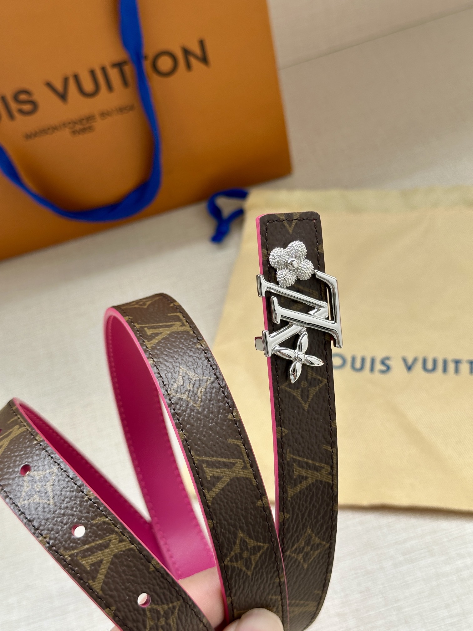 Louis Vuitton Female Basic Belt Cow Leather S-m-l