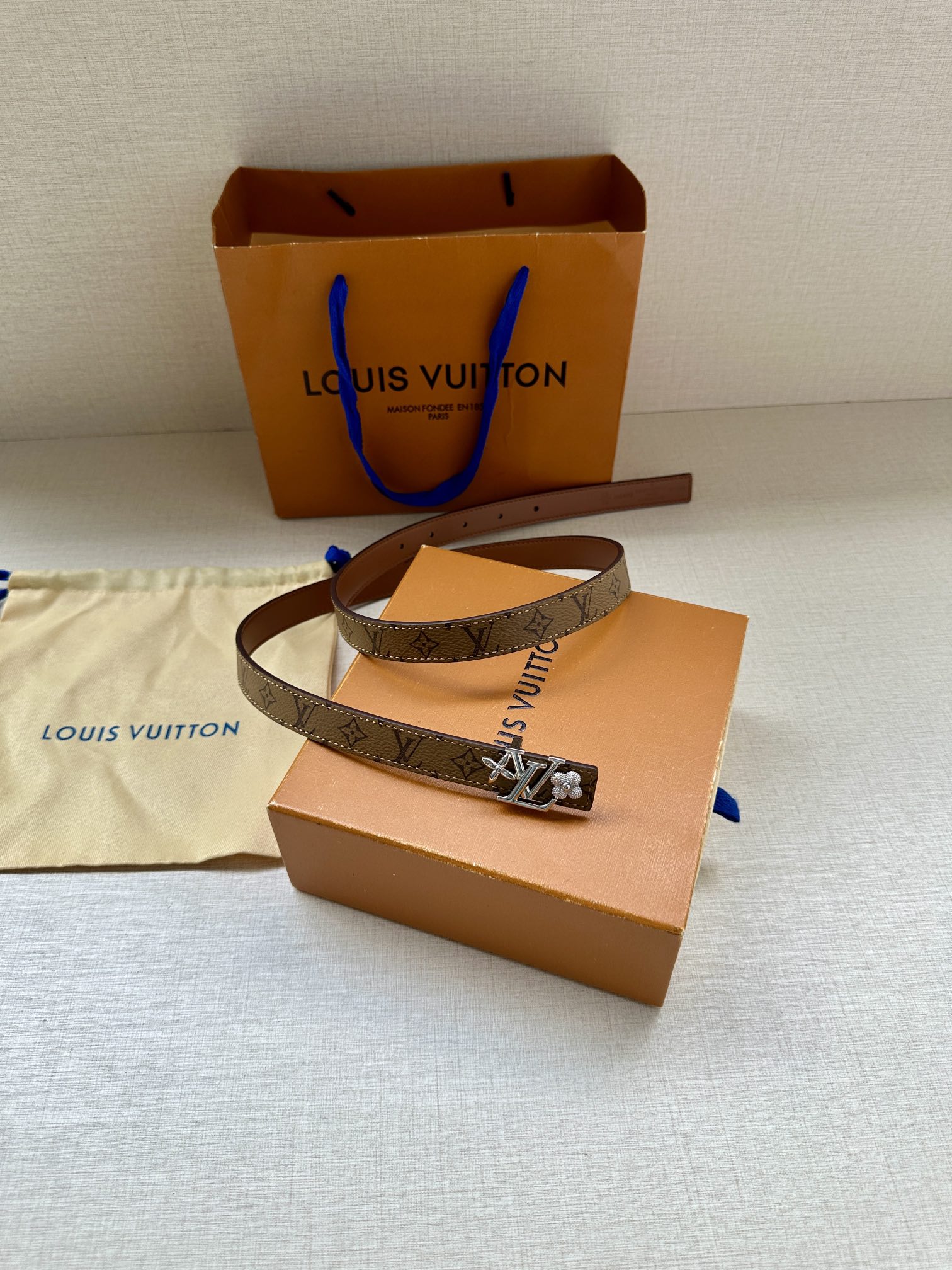 Louis Vuitton Female Basic Belt Cow Leather S-m-l