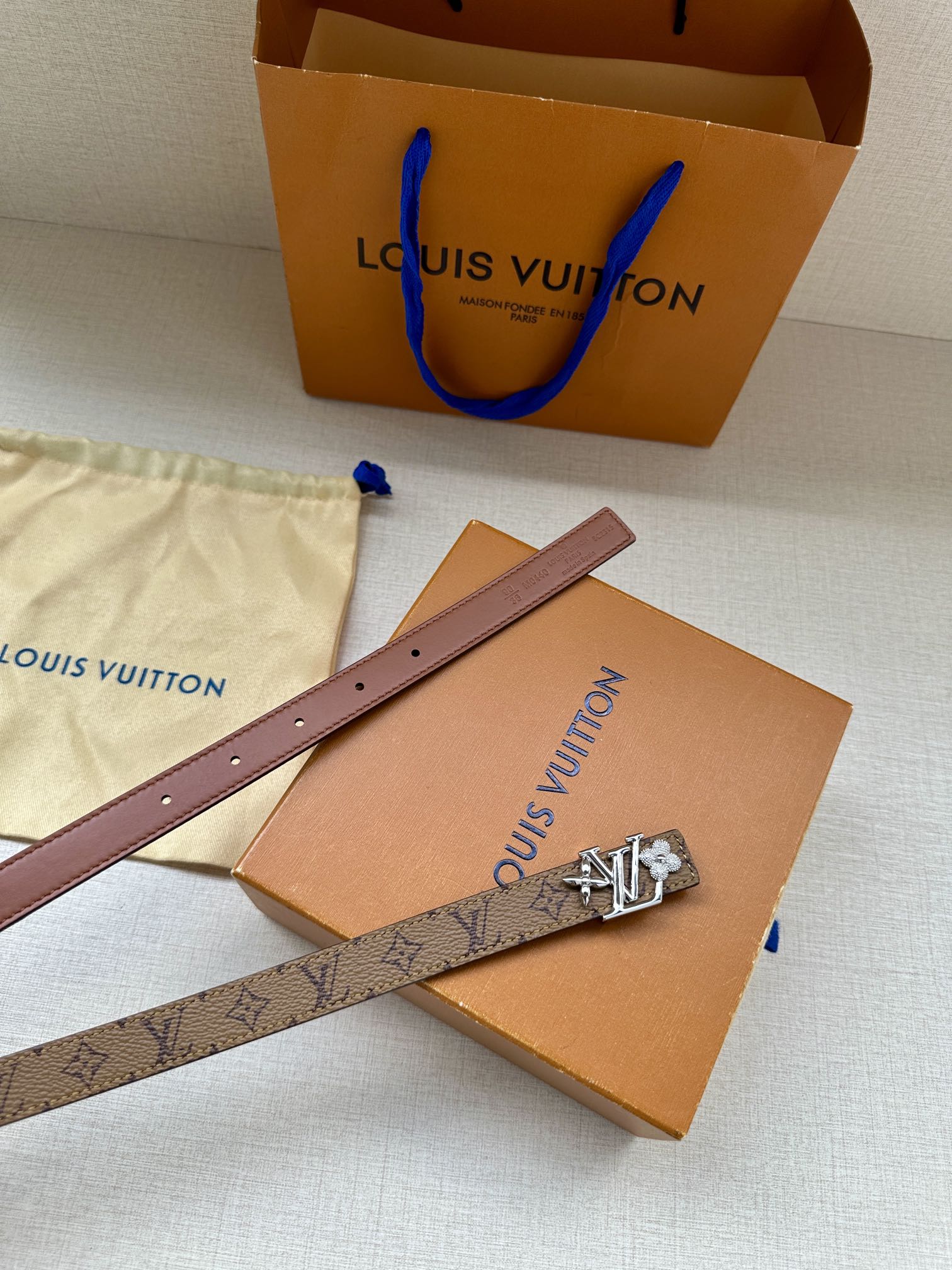 Louis Vuitton Female Basic Belt Cow Leather S-m-l