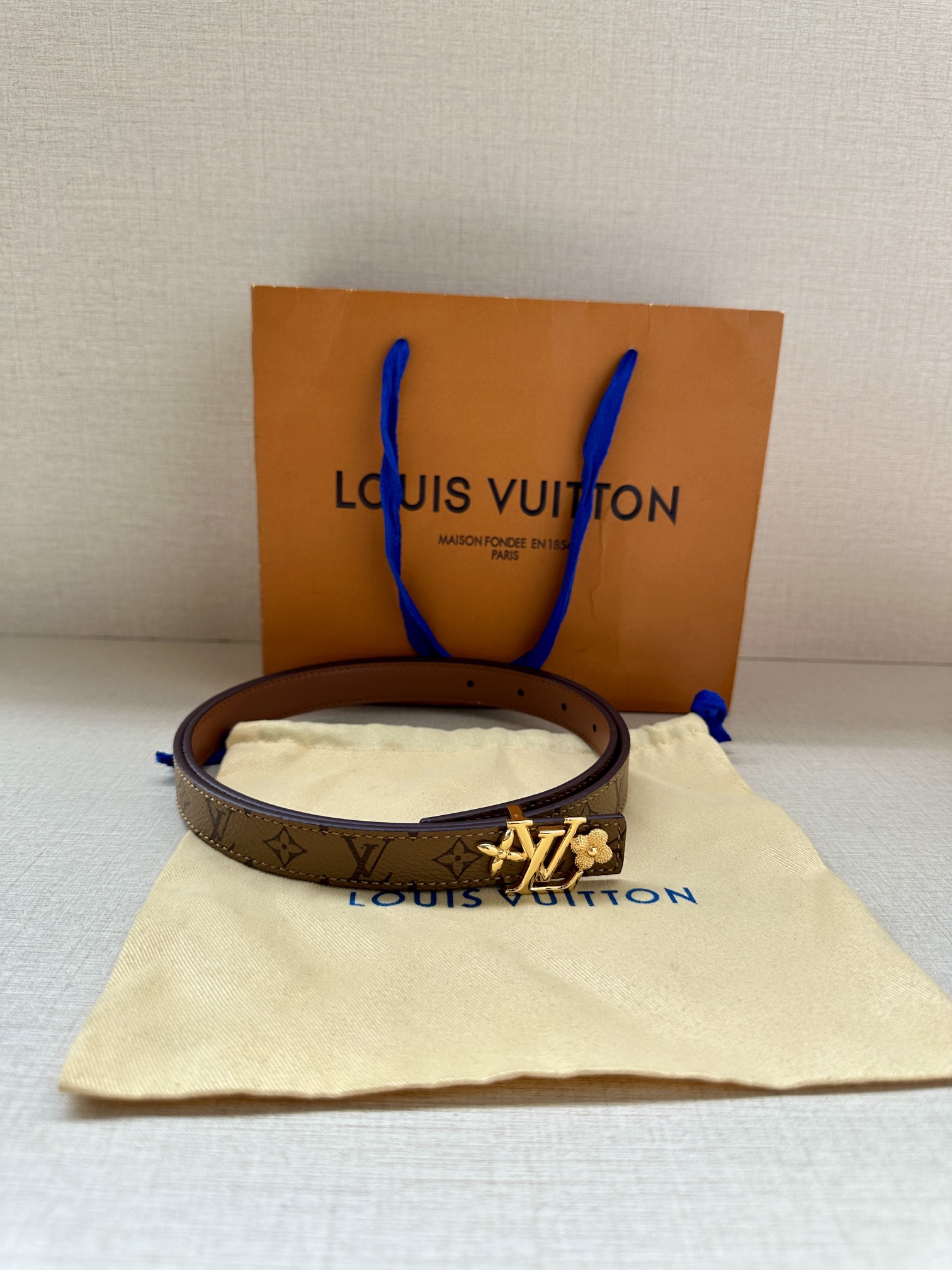 Louis Vuitton Female Basic Belt Cow Leather S-m-l